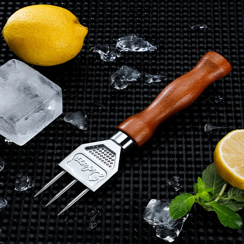 Jeffergarden Eispickel, Eis Meißel aus Edelstahl mit Holzgriff für die Entfernung von Crushed Ice, Chipper, Werkzeug für Küche und Bar, Barkeeper Tool, wiederverwendbar, Barzubehör