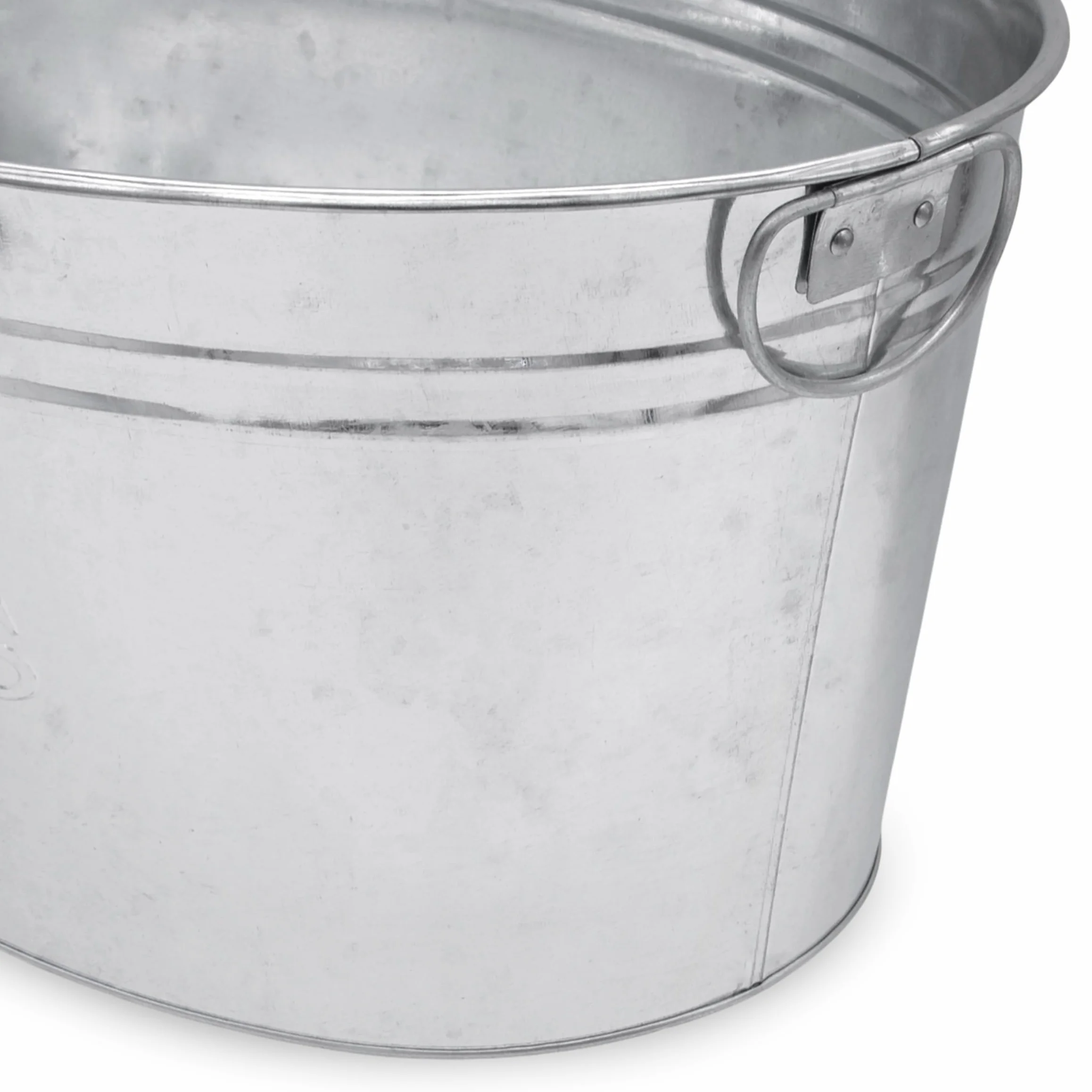 Getränkekühler Cold Drinks - Zinkwanne 24 Liter - Eiseimer Eiswürfelbehälter Sektkühler Eiskübel