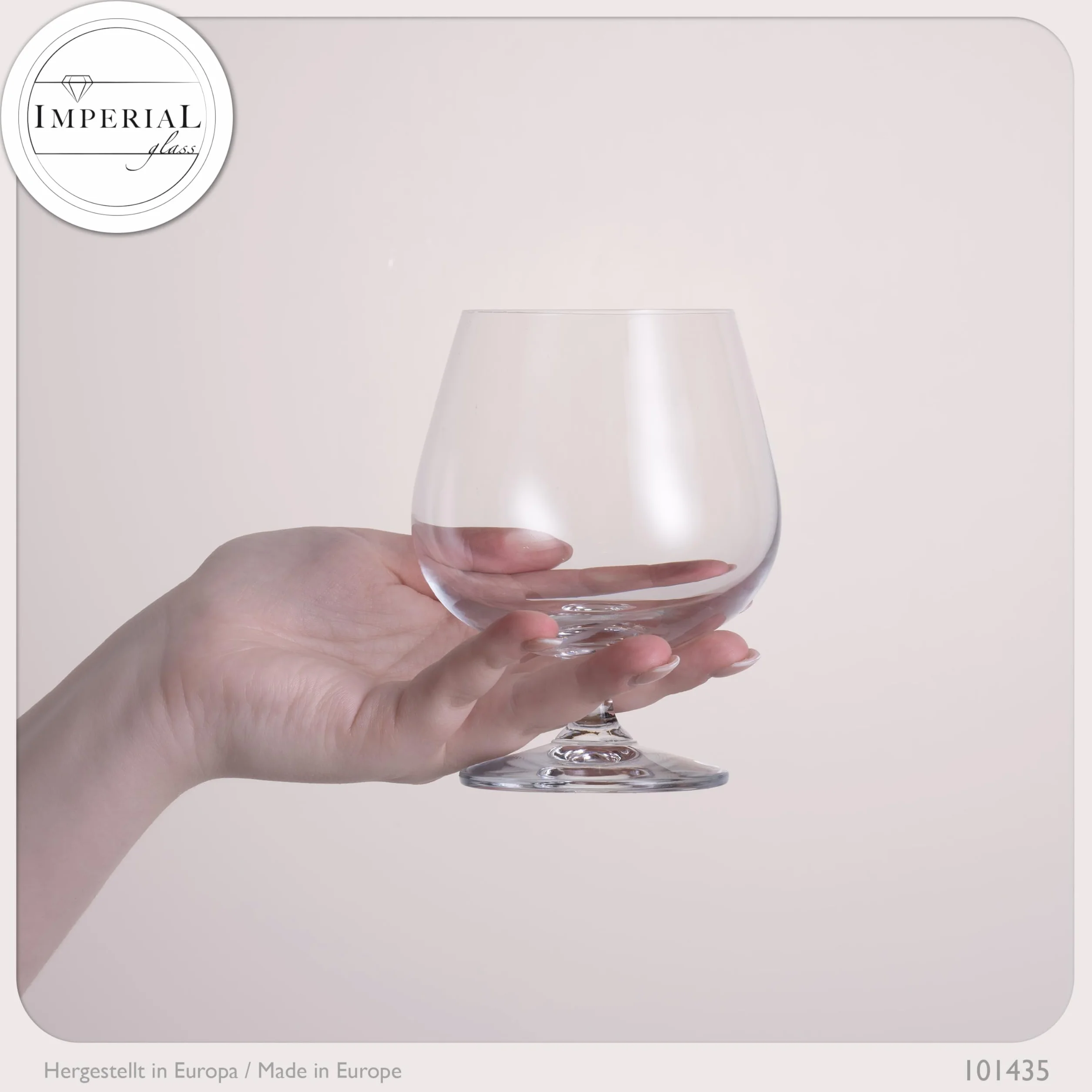 Cognacgläser 480ml 2er Set Cognac Schwenker aus Crystalline Glas bauchige Weinbrandschwenker spülmaschinenfest