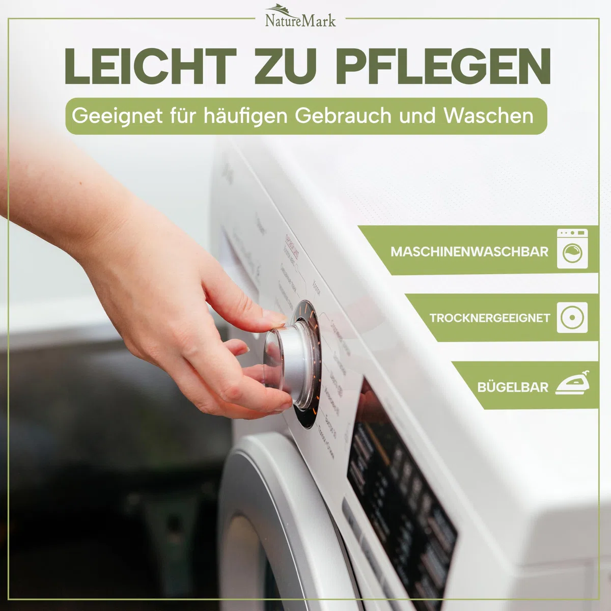 NatureMark Gästetücher – 12er Pack (30x50 cm), 100% Baumwolle, Oeko-Tex Zertifiziert, weich, saugfähig und pflegeleicht – Für Bad, Gäste & Spa – Anthrazit/Grau