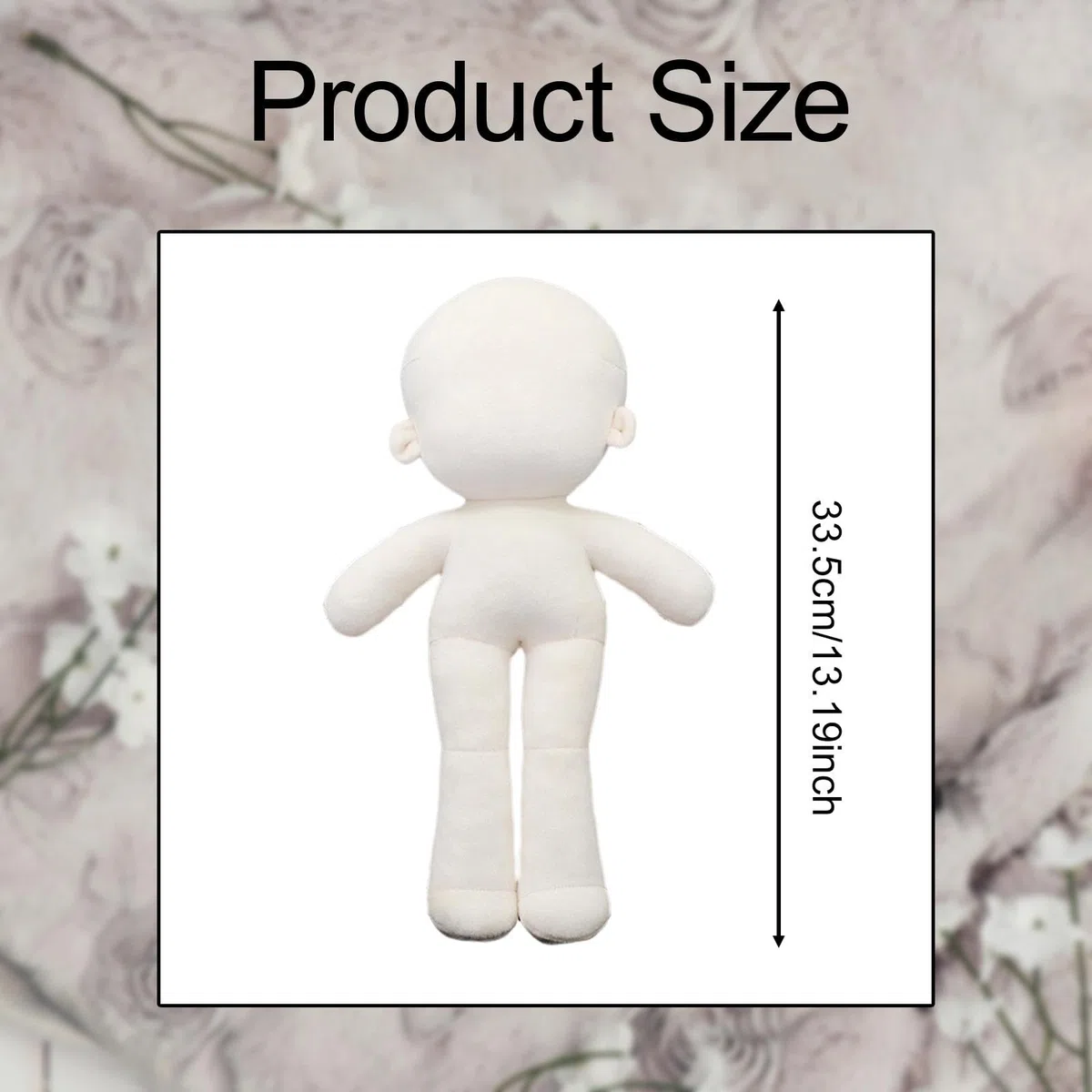 Blank Doll Body Stoffpuppe DIY Plüschmannequin Bastelprojekt für Kreative Bastelarbeiten Spielzimmer Sammeln Kinderzimmer Geschenküberreichung, Normaler Körper