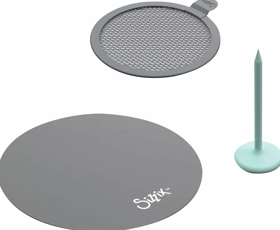 Sizzix Schrumpfplastik-Zubehör - Wärmebeständige Matte, Presswerkzeug, Maschenauflage - Kompatibel mit dem Sizzix Heißluftgerät