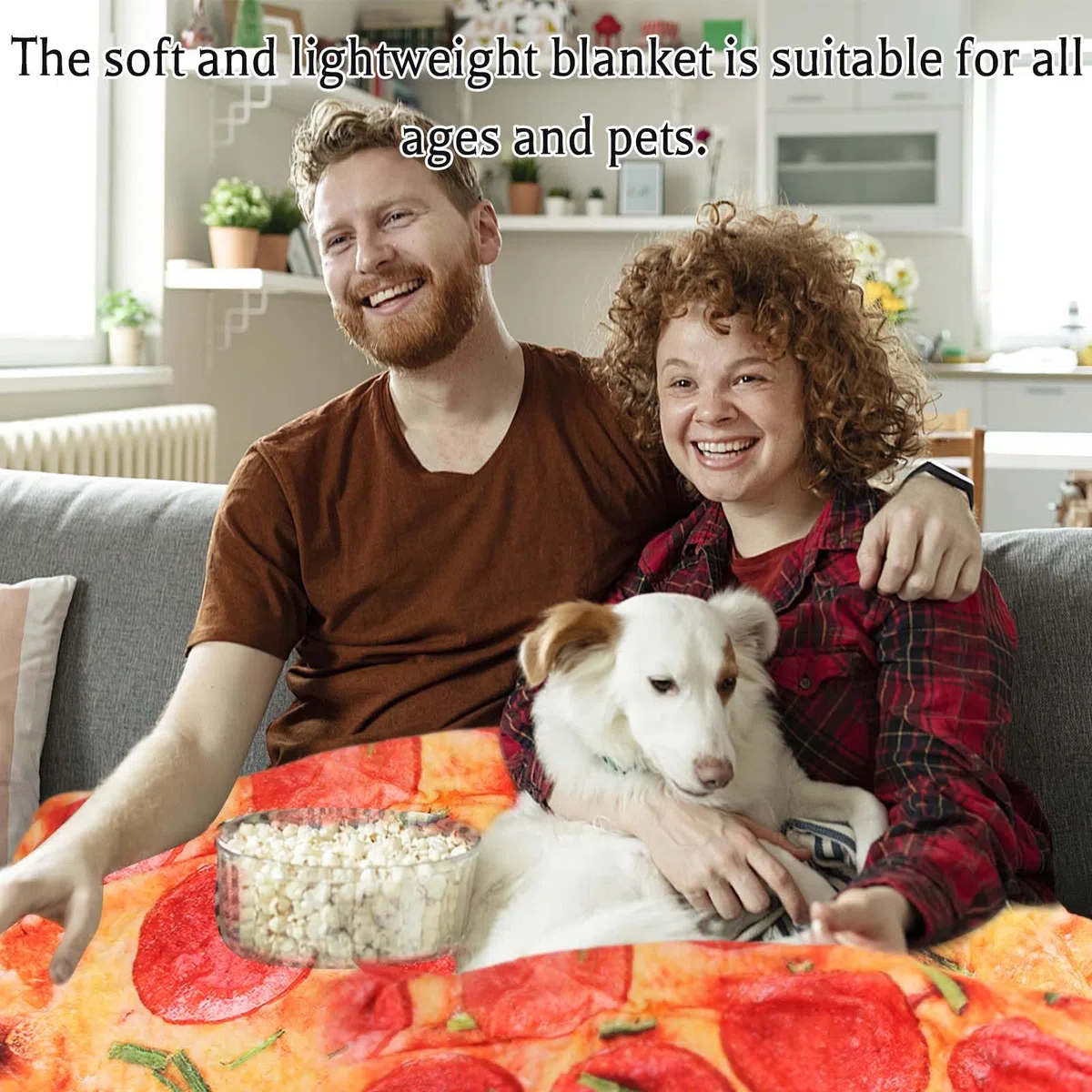 Pizza Decke Rund, Burrito Blanket, Decken für Sofa, Warme Tortilla Decke Baby für Alle Jahreszeiten, EIN Geschenk für Freunde und Kinder 160cm(63in)