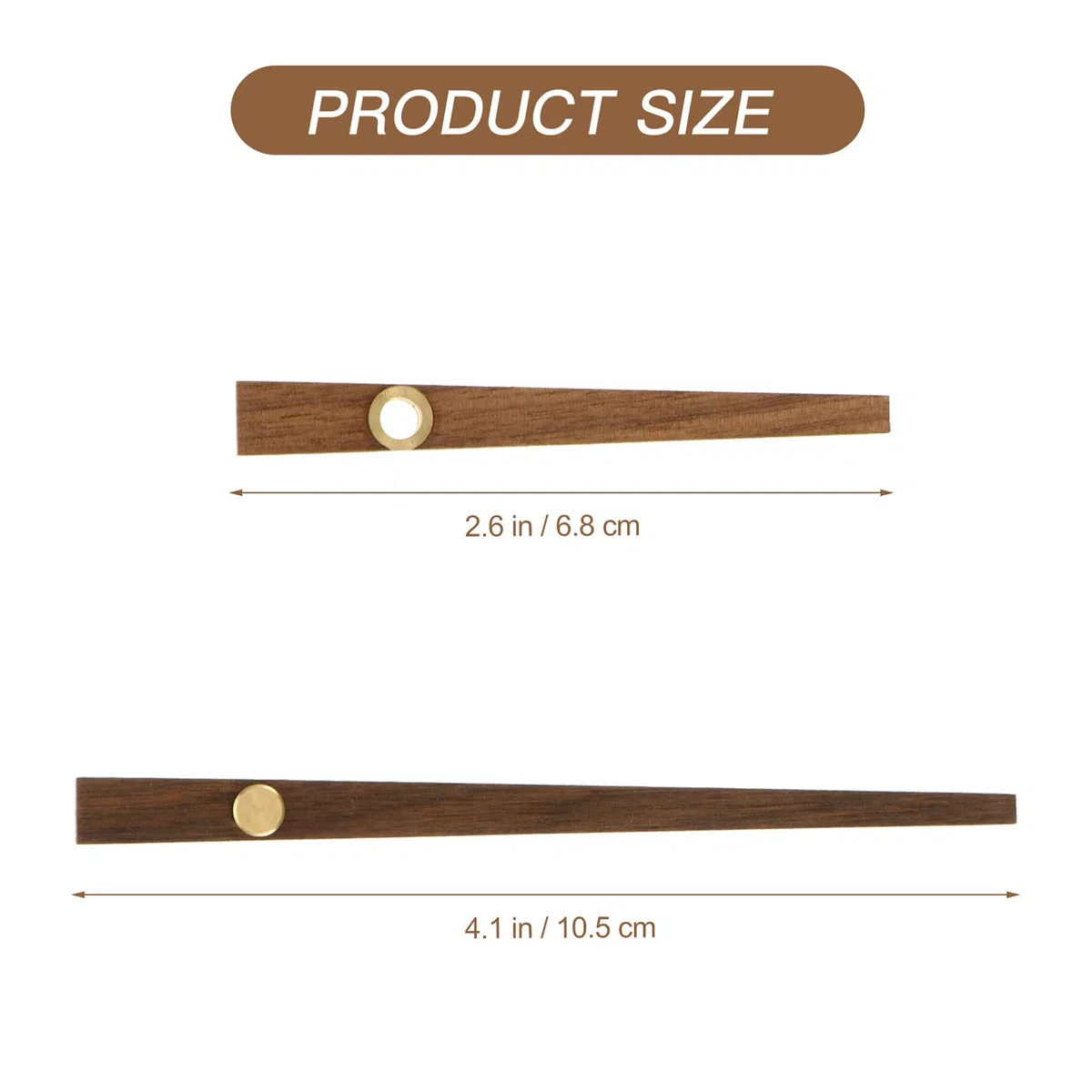 EXCEART 5 SäTze Holz Uhrzeiger Ersatzteile FüR DIY Wanduhr Quarzuhr Uhrwerk ZubehöR Zum Basteln Und Reparieren