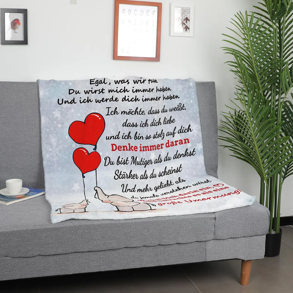 Schwester Geschenk, Flanell Decke Geburtstagsgeschenk für Beste Schwester, Weihnachten Geburtstag Hochzeitstag Abschluss Geschenke für Frauen 50 * 60in