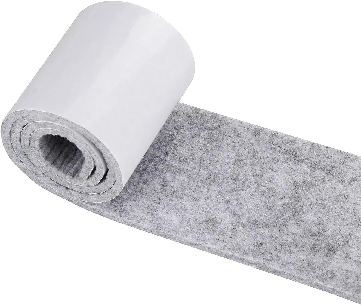 Filzgleiter Selbstklebend, Filz Selbstklebende,Filzgleiter für Stühle,Schneiden Sie Jede Form Filzband,für Stühle Vasen Sofas Schreibtische,4m*5cm*3mm(Grau)
