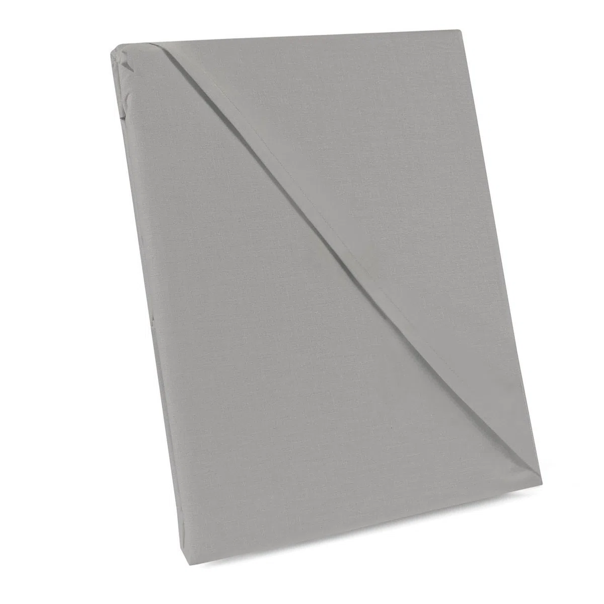 Flaches Laken ohne Gummizug - 160 x 205 cm - Bettlaken - Baumwolle - Betttuch - Weich - Strapazierfähig - Stahl Grau