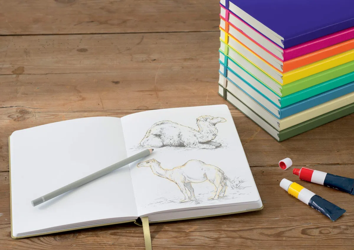 LEUCHTTURM1917 362362 Skizzenbuch Medium (A5), Hardcover, 112 Seiten (150 g/m²), Schwarz