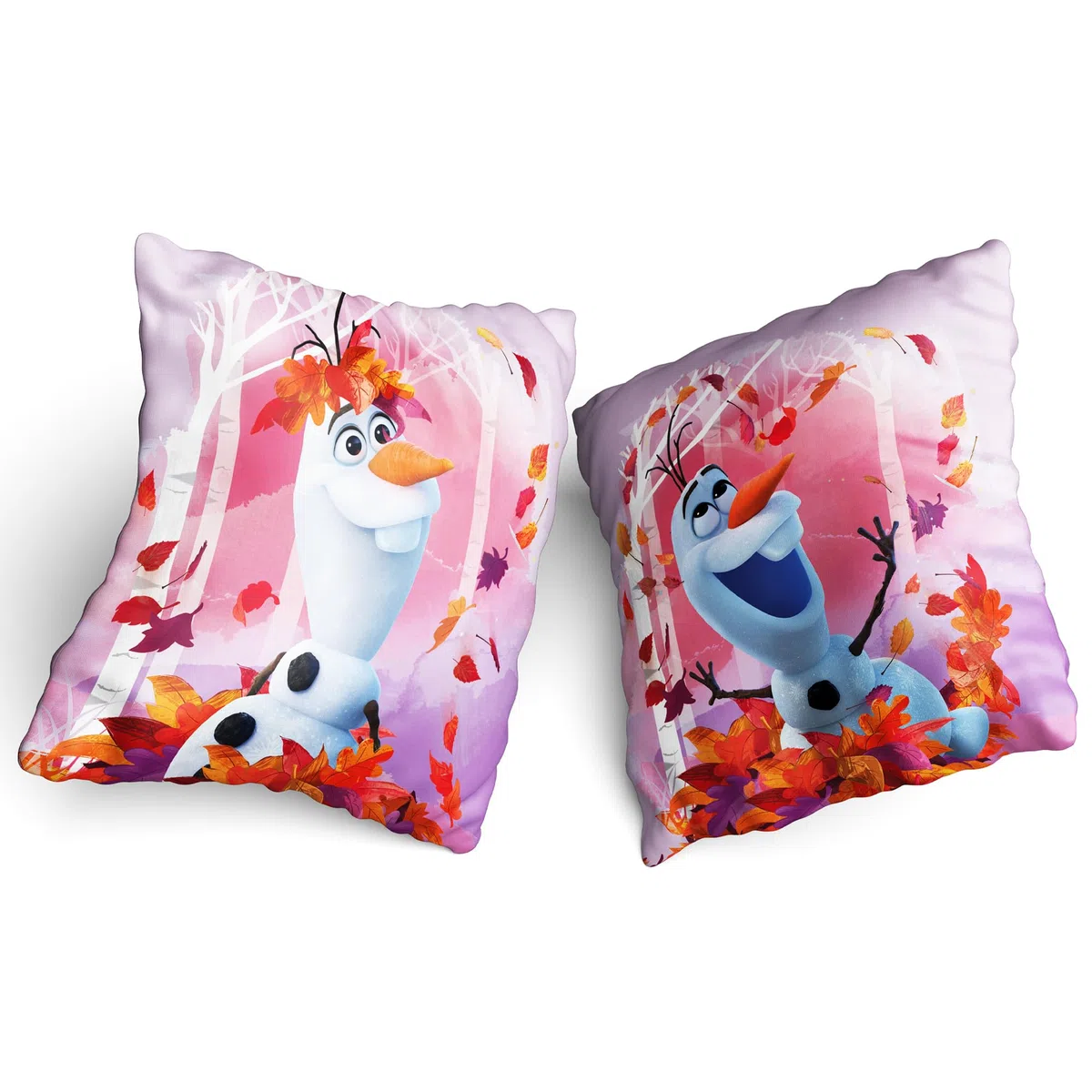 Frozen Die Eiskönigin Kissen Olaf Summer 40cm x 40cm Dekokissen Kuschelkissen Wendekissen Kinderkissen Schmusekissen Kopfkissen Anna Elsa Sven Kristoff Disney Vorder- und Rückseite zur Bettwäsche