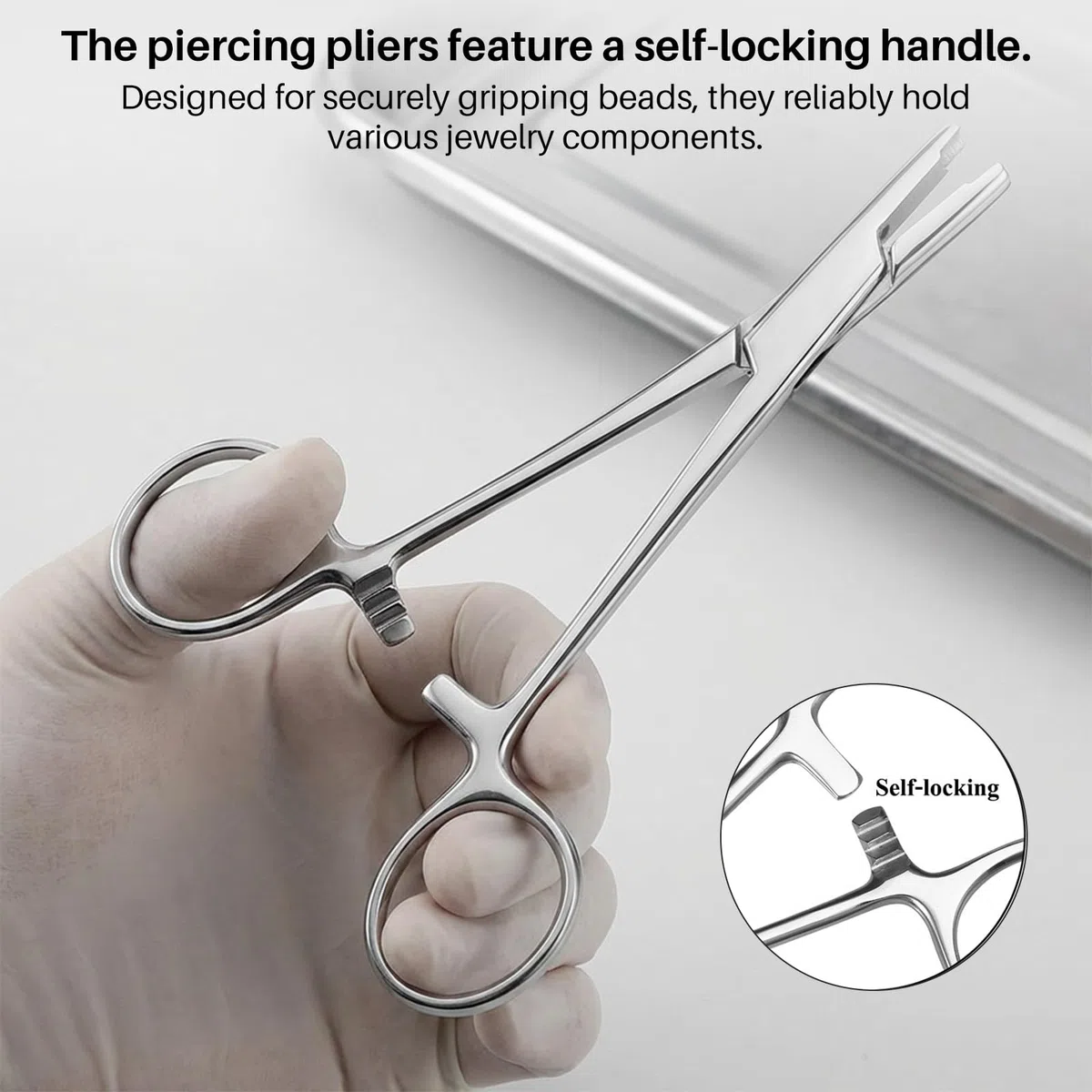 Piercing Zange, 3 mm Piercing Kugel Aufdreher Mit 1 Greifer Perforierwerkzeuge,Piercingzange Für Kugel Zum Drehen Piecing Öffner Piecing Werkzeug Klemme Für Kugeln Und Körperteile