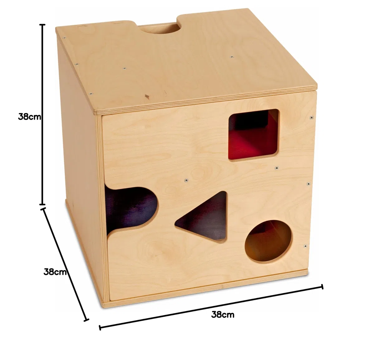 babycube, natur lackiert, 2 Stück (1er Pack), Natürlich