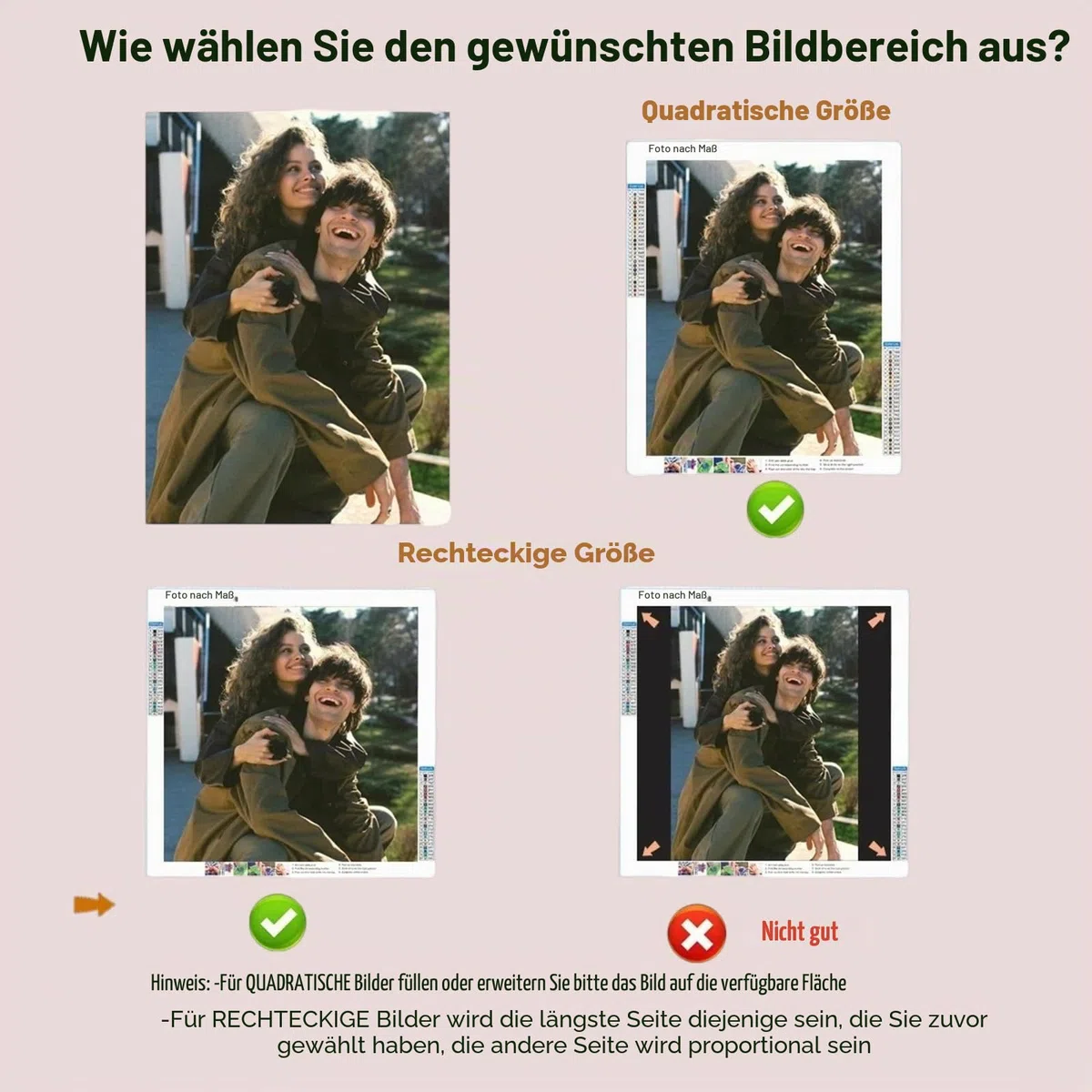 HKLIOPU Kreuzstich Set Personalisiert mit Eigenem Foto, DIY Stickset für Erwachsene Anfänger, Vorgedruckt 11CT Stickpackung mit Nadel und Baumwollfaden, Wanddeko Geschenk
