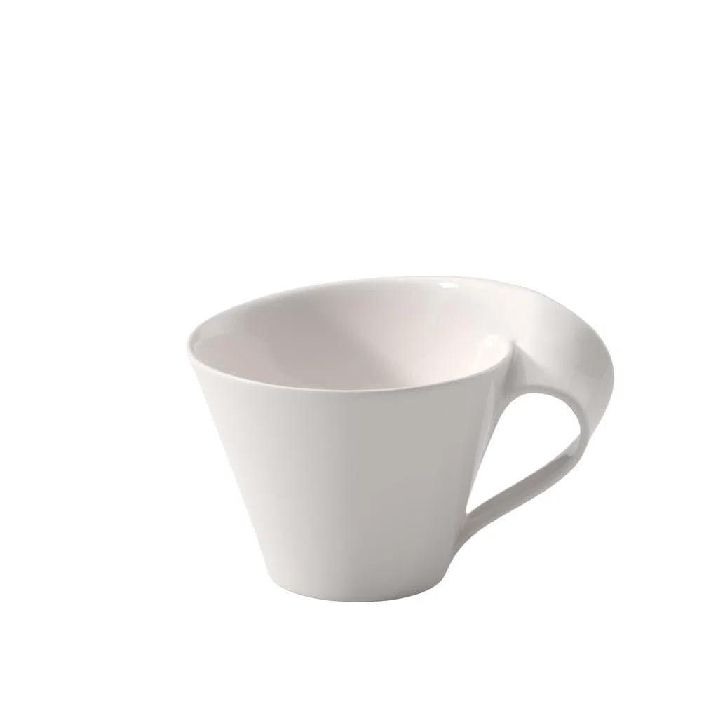 Villeroy & Boch – Newwave Caffè Café Au Lait Tasse 260 Ml Weiß, Spülmaschinenfest, Mikrowellensicher, Becher, Kaffeebecher, Kaffeetasse, Heißgetränkebecher, Premium Porzellan