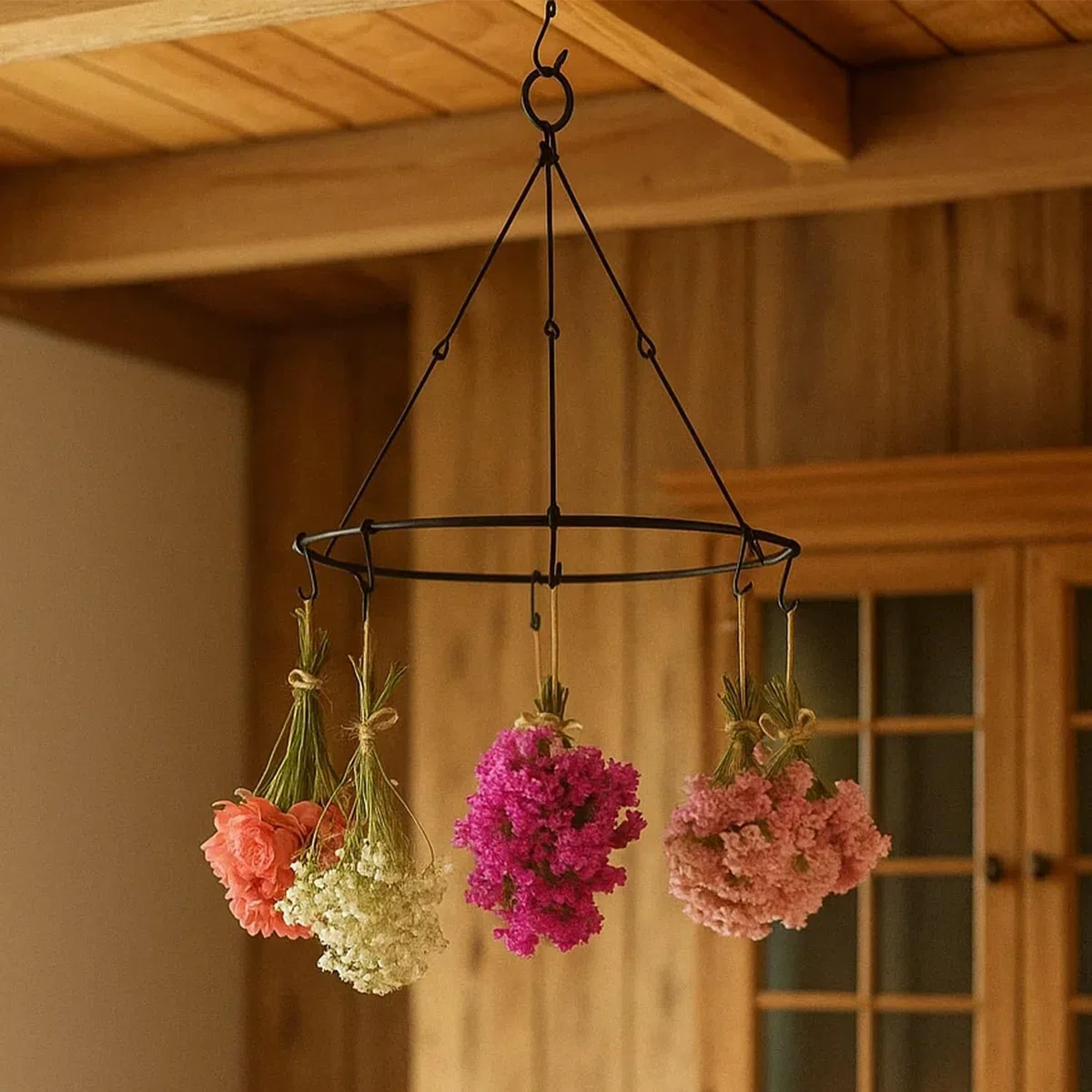 CKB LTD Kräuter- und Blumentrockner - Küche & Garten Hängender Trockenständer - Platzsparendes Zubehör zum Lüften im Innen- oder Außenbereich für Pflanzen, Gras, Vanille, Gewürze, Blumen, aromatische