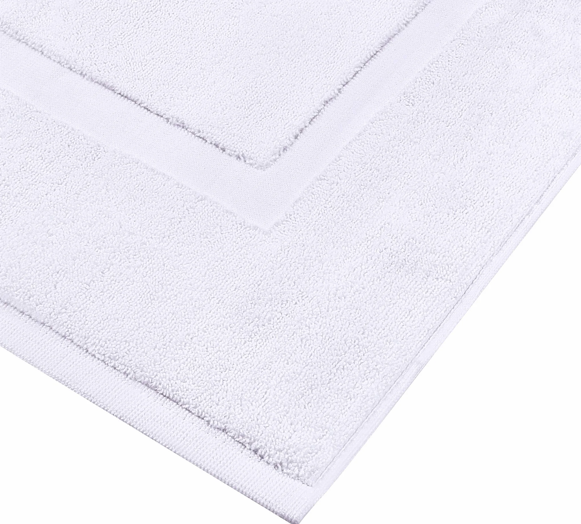 Utopia Towels - 2er Pack groß Badematte Badvorleger (53 x 86 cm) - 100% Baumwolle Frottee -Waschbare Badteppich (Weiß)