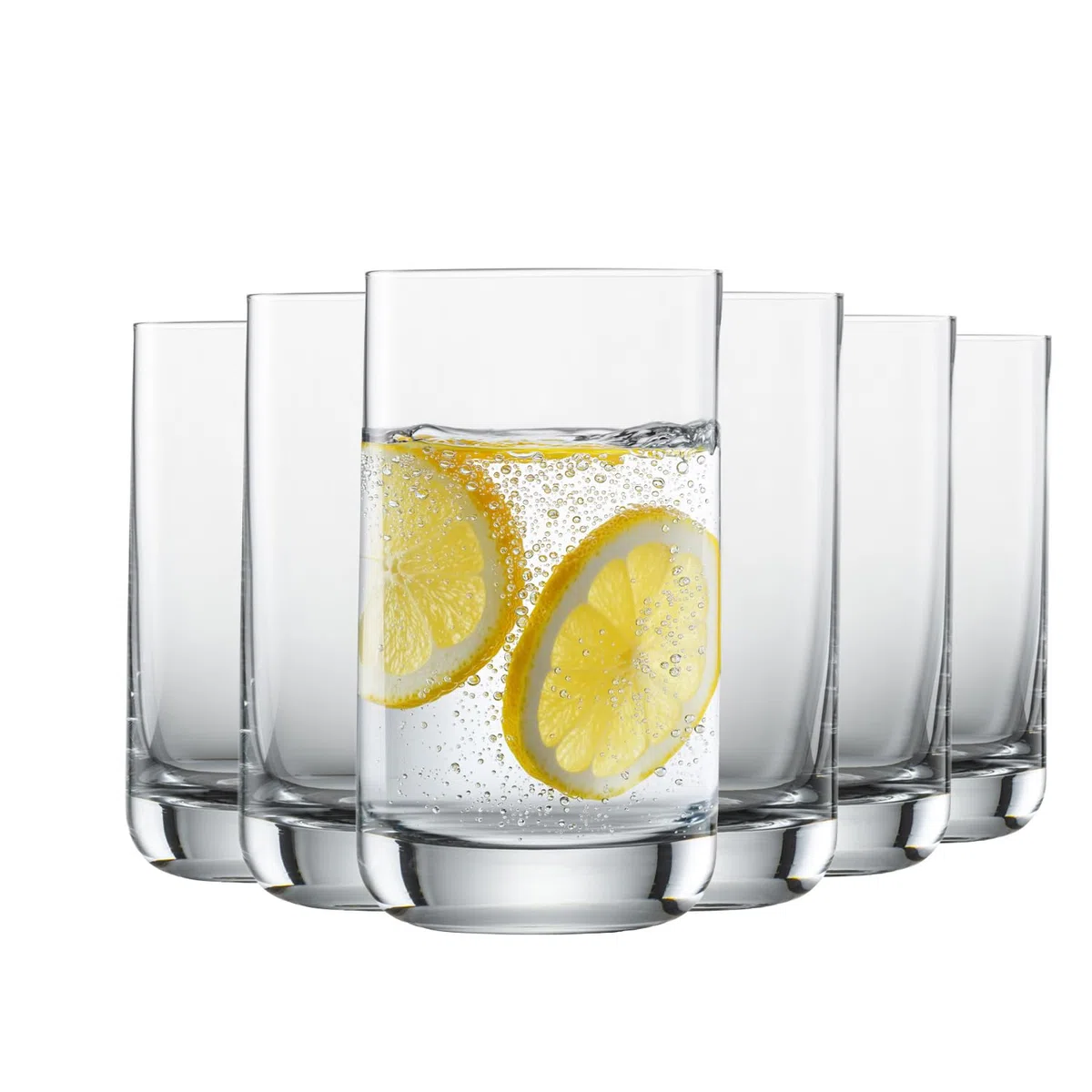 SCHOTT ZWIESEL Allround Becher Simple (6er-Set), geradliniges Trinkglas für Wasser oder Saft, spülmaschinenfeste Tritan-Kristallgläser, Made in Germany (Art.-Nr. 123661)