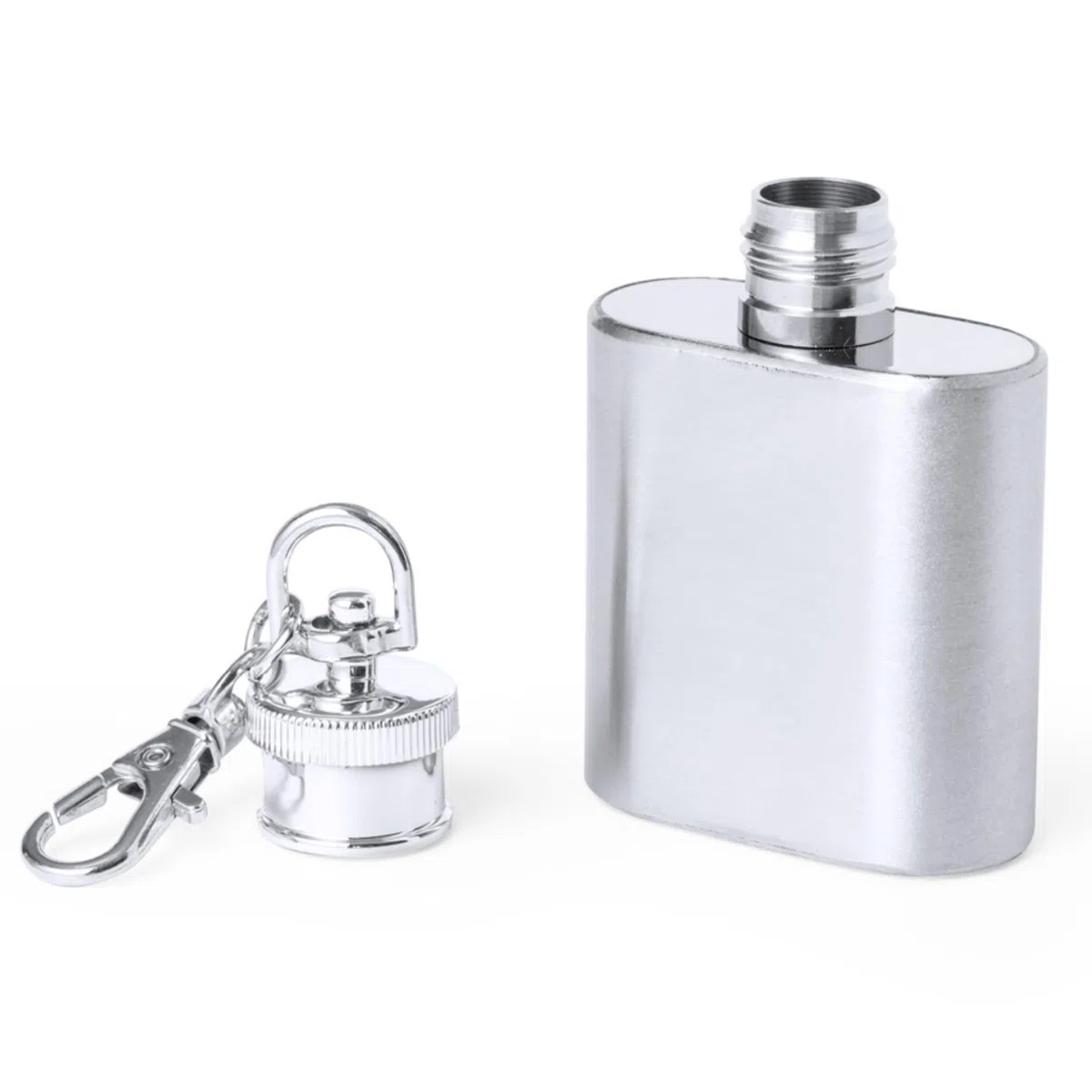 Mini Flachmann 30 mL Schlüsselanhänger Hip Flask Edelstahl Flachmänner für Obstler, Whiskey, Cognac Trekking Wandern Skifahren Outdoor 1, 2, 3 oder 5 Stück (5)