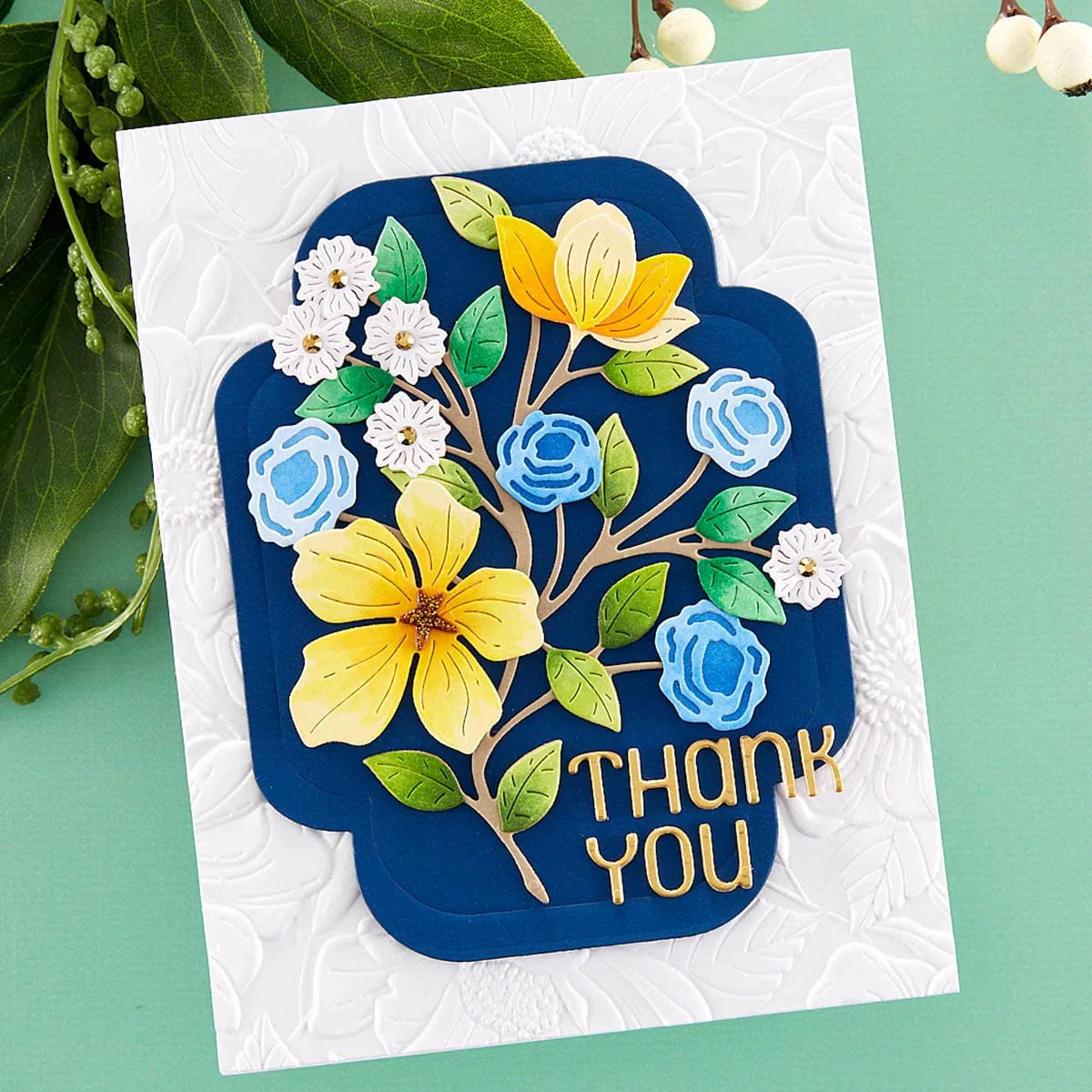 Spellbinders E3D-053 Floral 3D-Prägeschablone aus der Four Petal Collection, farblos, One size