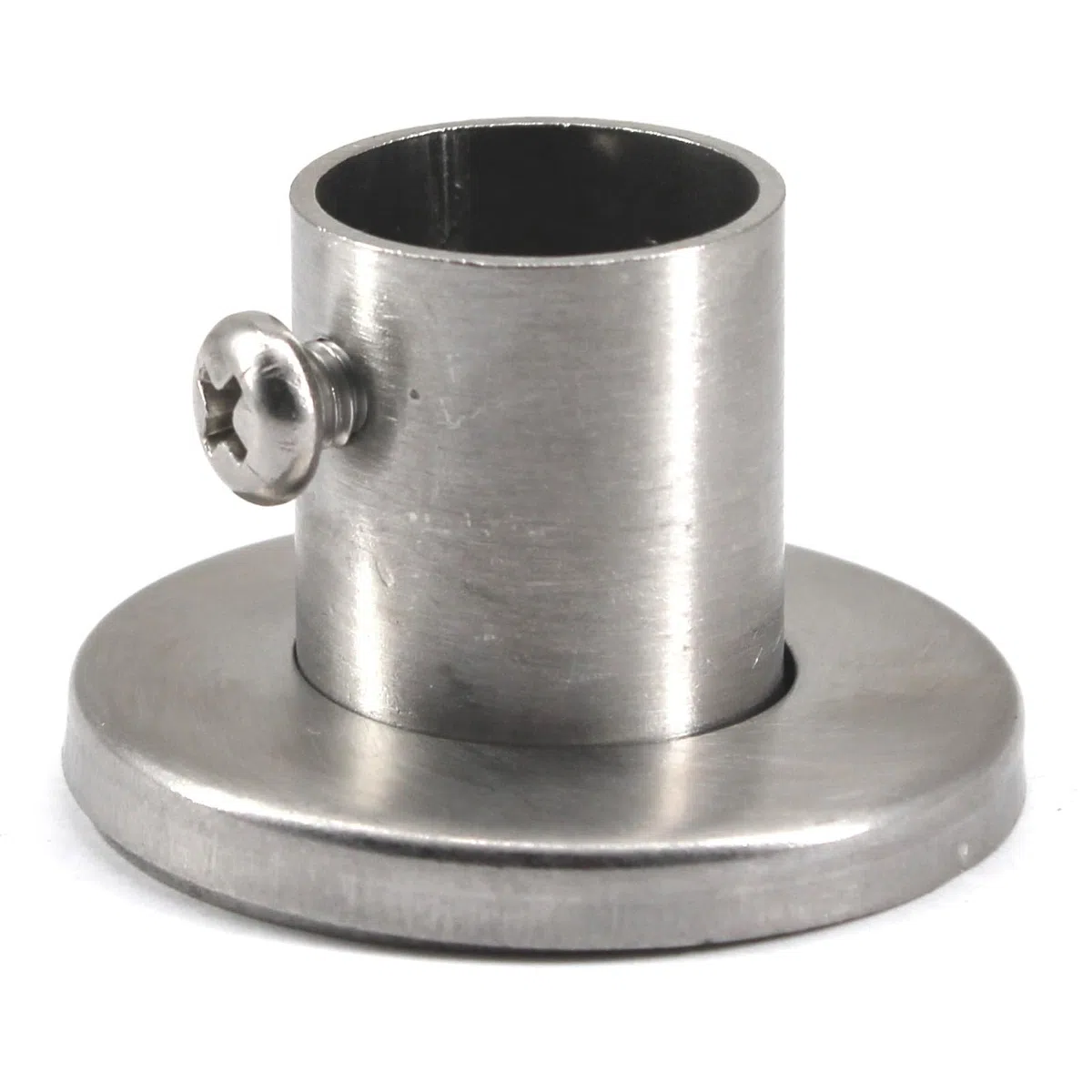 19 mm Wandhalterung, Rohrhalterung, 304 Edelstahl, Stangenflanschhalter, Stangenendstütze, Endhalterung für Schrank, Kleiderschrank, Duschvorhangstange, 8 Stück