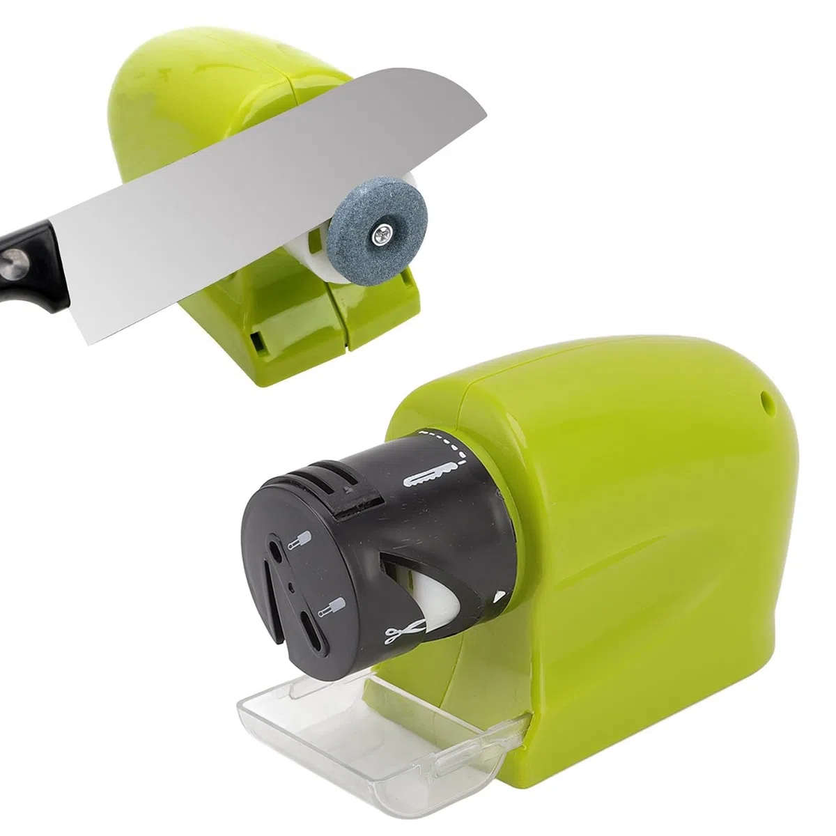 2PCS elektrischer Messerschärfer, motorisierter Messerklingenschärfer Küchenmesserschärfer Messerschärfmaschine für die Haushaltsküche