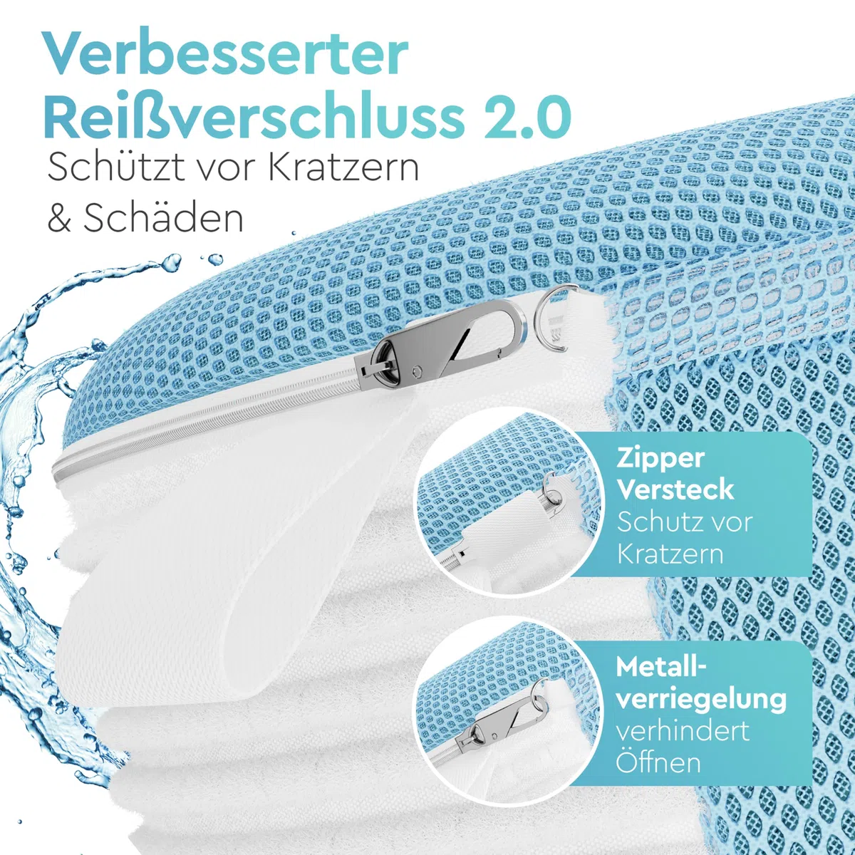 Schuhwaschbeutel Waschmaschine - 2 Stück - Wäschesack Schuhe - Waschbeutel Schuhe - Schuhbeutel Waschmaschine
