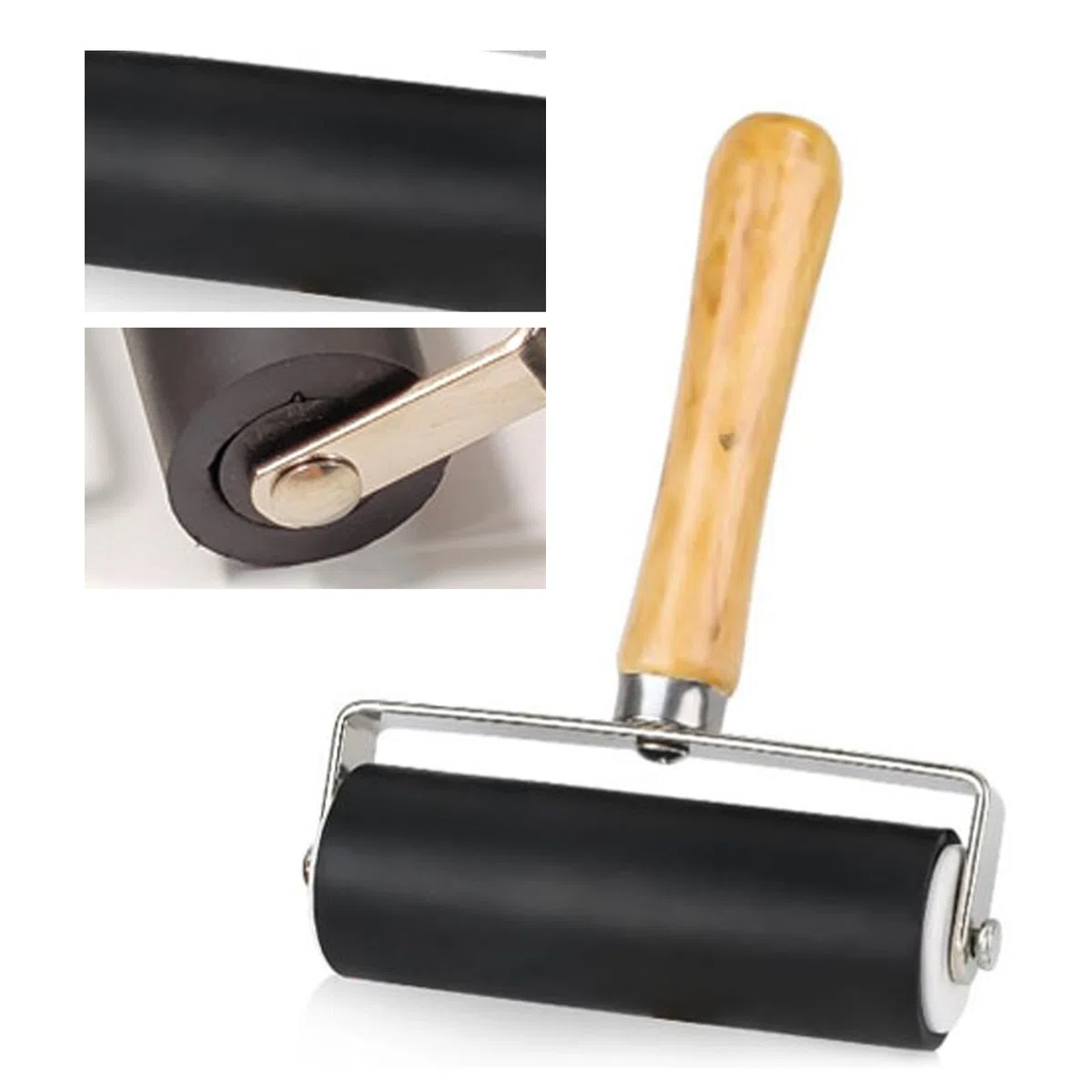 6 Stück Druckfarbenroller, 3 Größen Gummiwalzen für Linol, Fliesen und Blockdruck, Bastelstempel, DIY-Kunstprojekte – Hochwertige Farbroller für den professionellen Einsatz