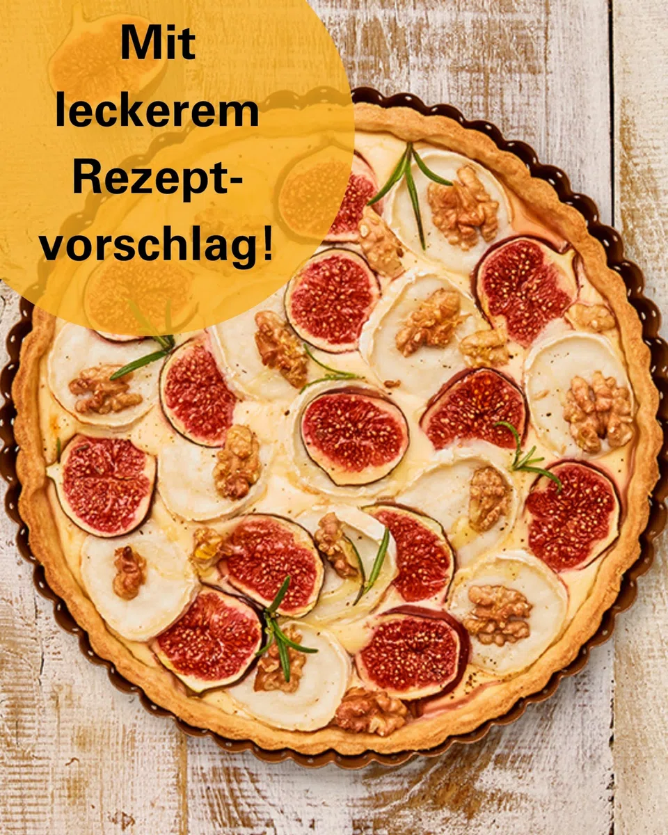 Birkmann Tarteform mit Hebeboden, perforierte Quicheform & Pizzaform für knusprigen Boden, runde Backform aus Karbonstahl mit Antihaftbeschichtung, Wellenrand, Höhe 3 cm, Bronzefarben | Ø 30 cm