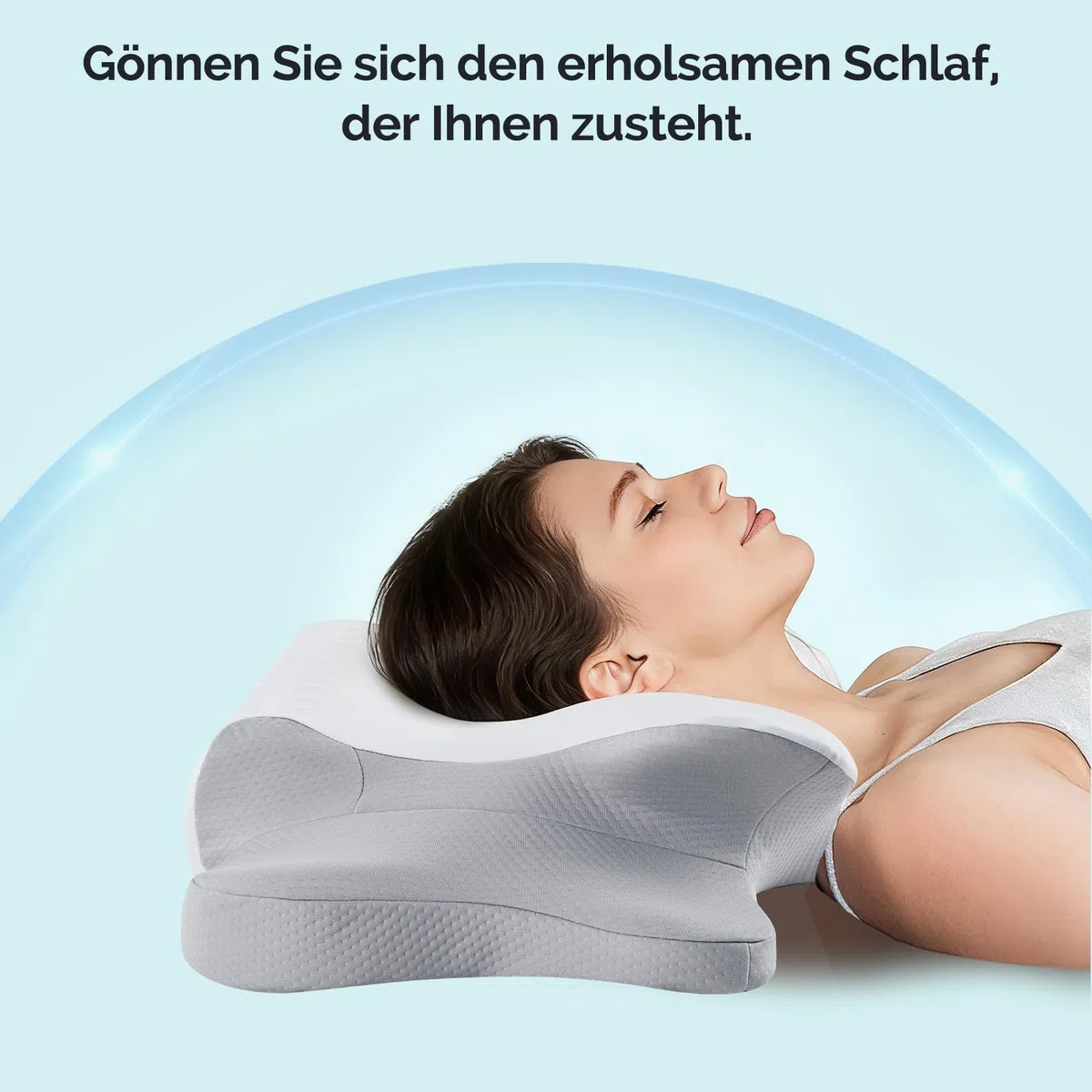 Nackenkissen Bücherkissen Kopfkissen, Memory Foam Kissen Ergonomisches Kopfkissen, Nackenstützkissen für Seitenschläfer, Rücken und Bauchschläfer