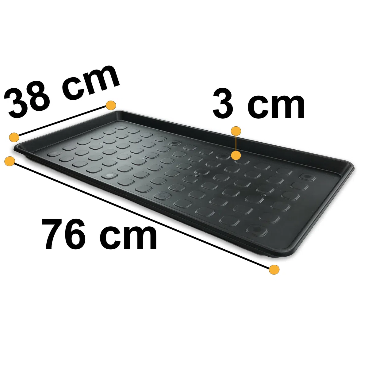 2 STK. | XXL Schuhabtropfschale 76x38x3 cm | Schuhmatte Ablage Schuhablage mit erhöhtem Rand Set Abtropfschale große Schuhunterlage Napfunterlage