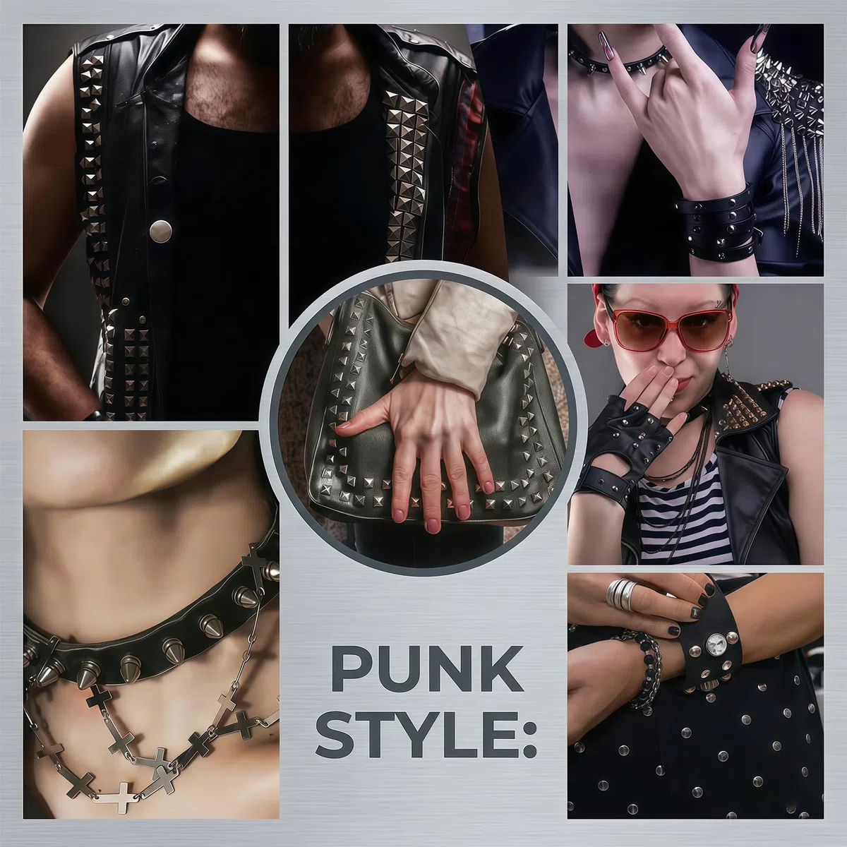 Spikes Nieten Studs 600 Teiliges Set Für Designer Bastler Punk Fans Musiker Cosplayer Für Lederjacken Gürtel Taschen Festival Outfit Konzert Zubehör Silber