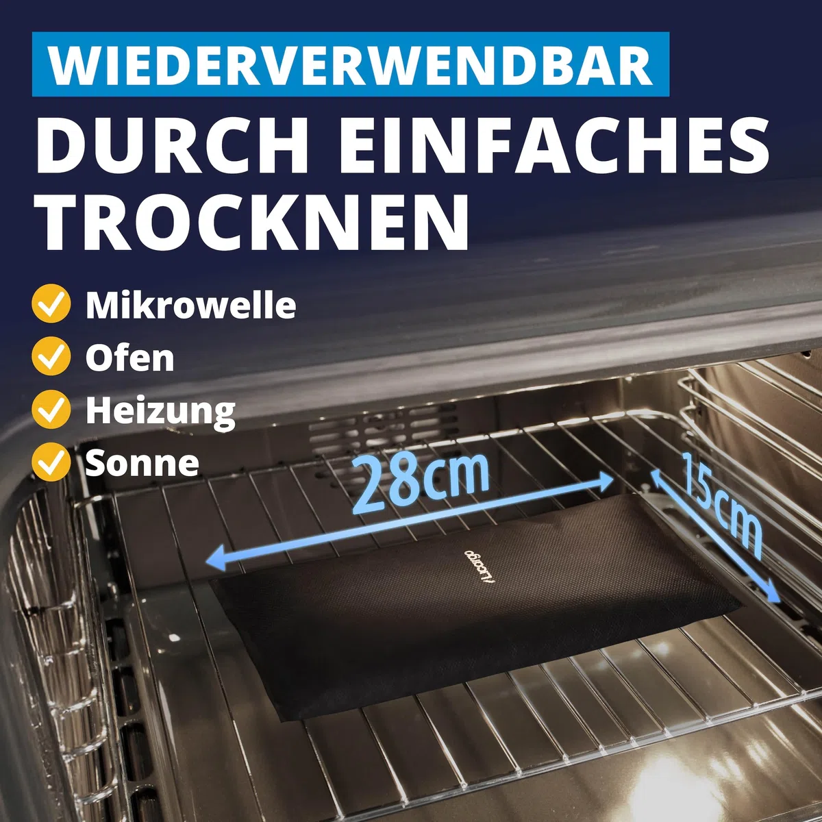 LICARGO Luftentfeuchter Auto 1 kg - Beschlagfreie Scheiben & klare Sicht - Auto Entfeuchter extra stark mit Naturgranulat, wiederverwendbar - gegen Feuchtigkeit & Schimmel im Autoinnenraum