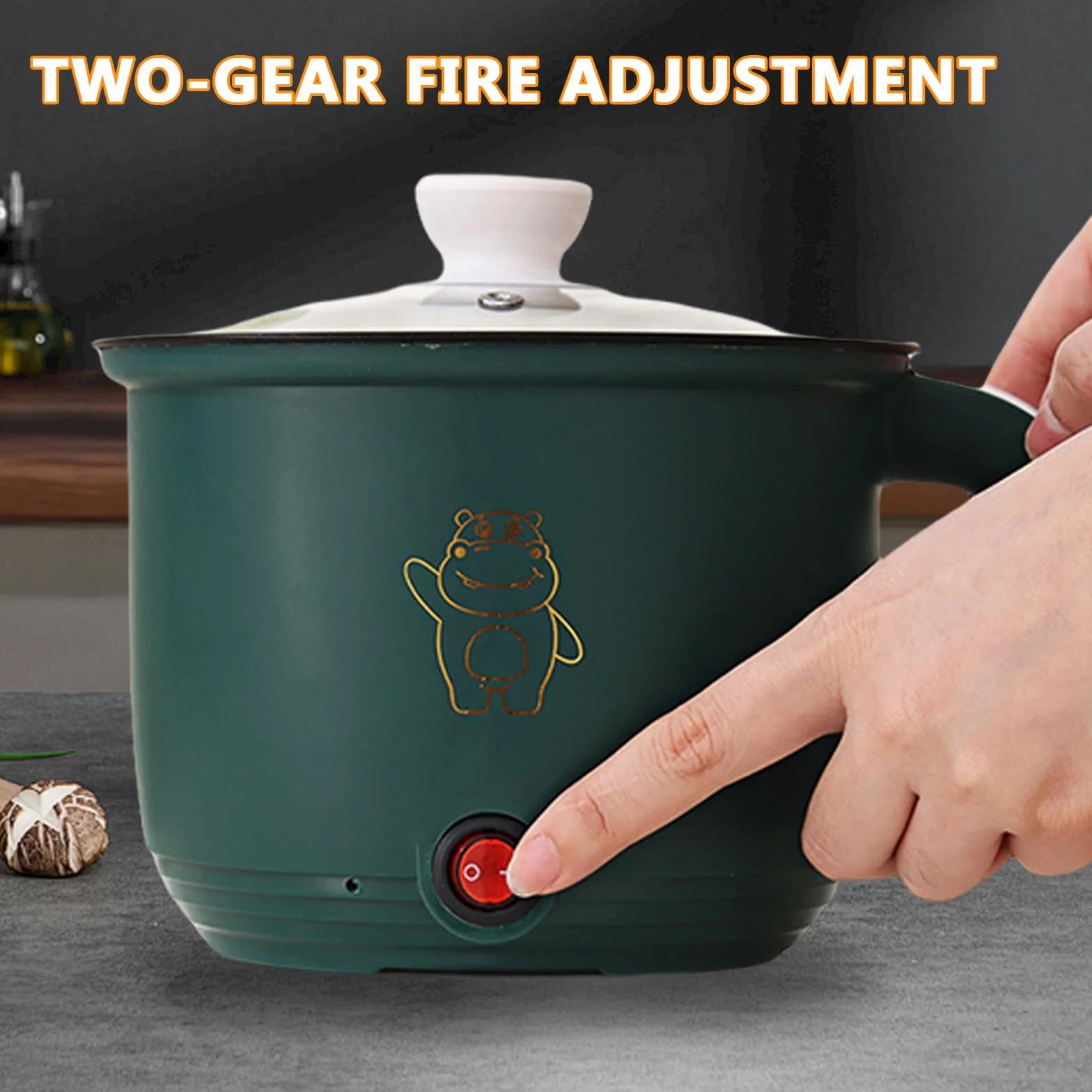 Elektrischer Hot Pot Mit Dampfgarer, Elektrische Hot Pot 1.5l, Tragbare Mini Antihaft Multikocher, Schneller Ramen Kocher, Tragbare Antihaft Topf Für Zuhause, Büro, Schlafsaal