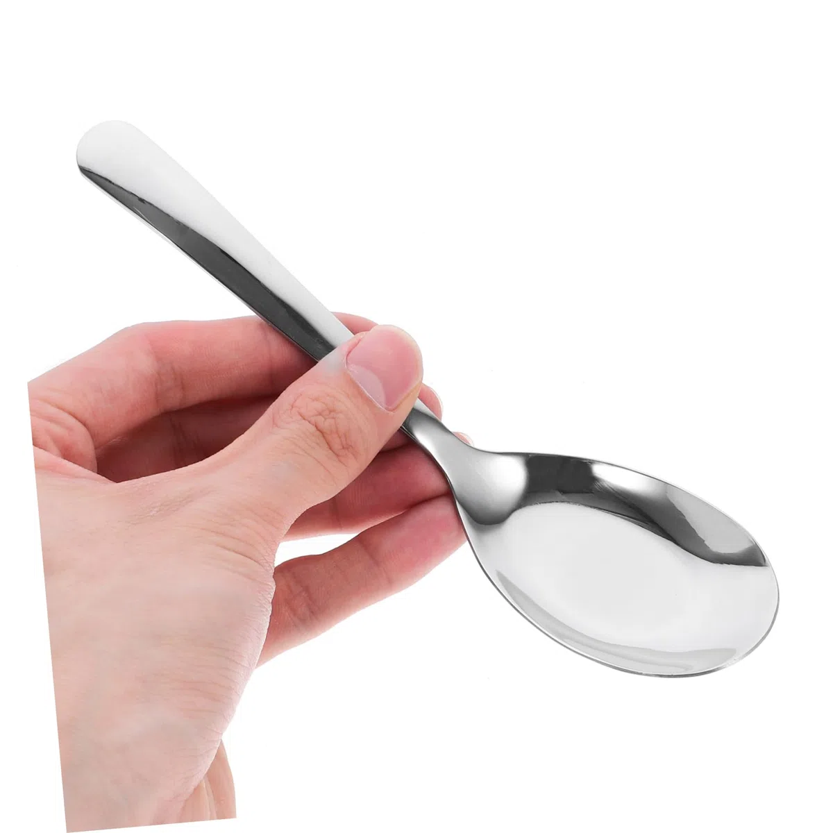 MAGICLULU Suppenlöffel Aus Edelstahl Mittlere Größe Mit Tiefem Löffelkopf Und Dickem Griff Für Haushalt Und Küche