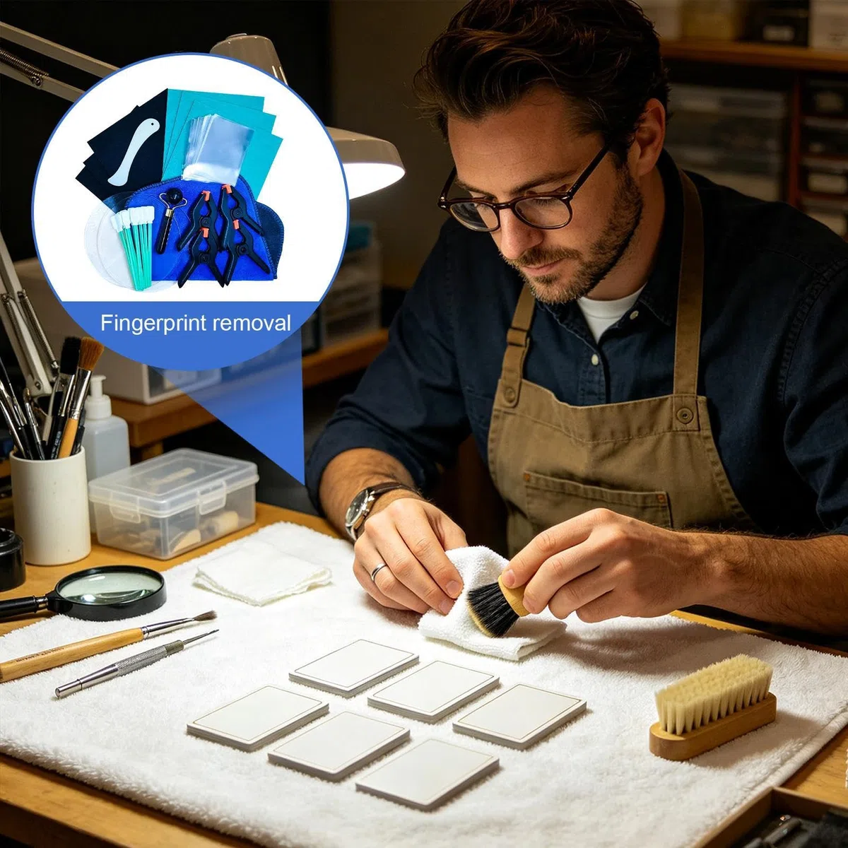 Generisch Card-Reparatur-Set,28-Teiliges Werkzeug Zum Bewerten, Glätten, Pflegen,Trading-Card-Reparatur-Kit | Für Zuhause, Sammler, Messen, Geldbörsen, Kreditkarten, Fotokarten, Wiederherstellung und