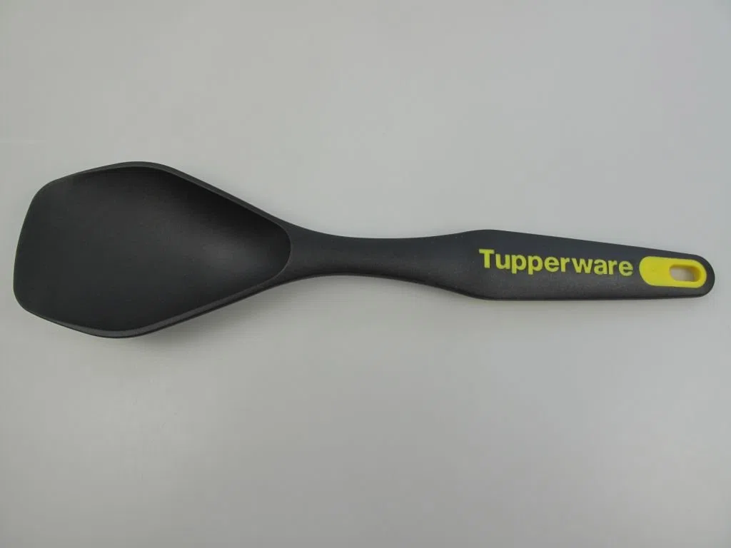 TUPPERWARE Griffbereit Servierlöffel schwarz-gelb D166 Servier P 21054