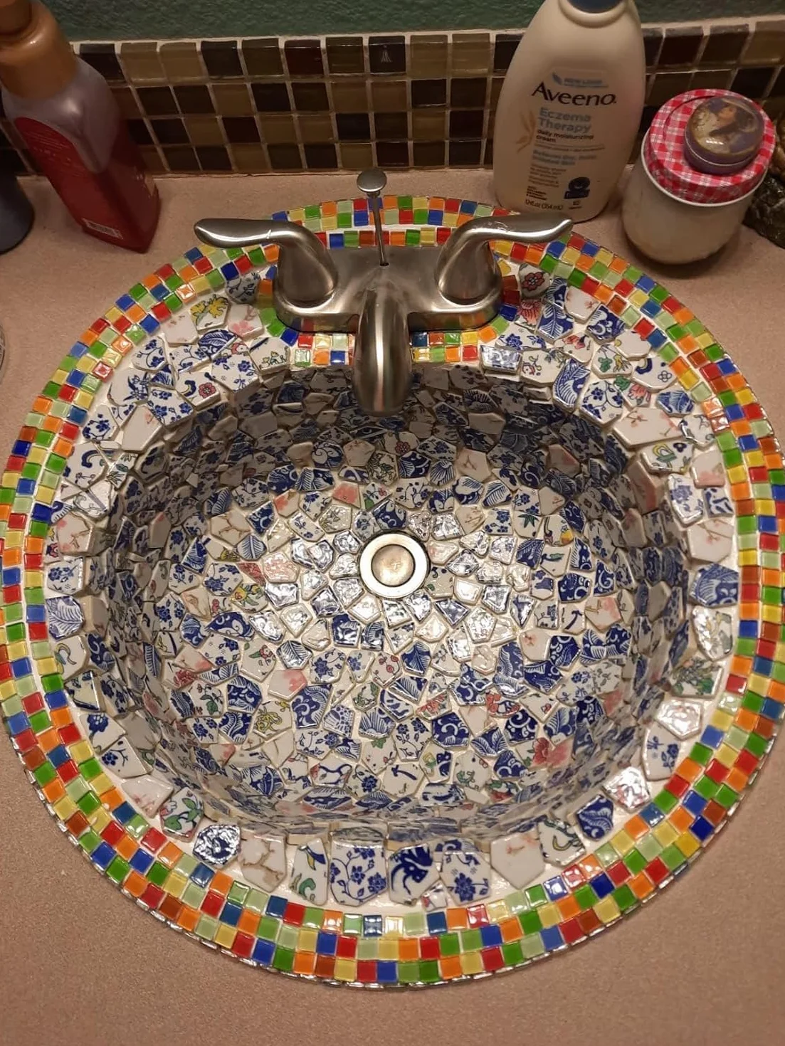 Keramik- und Porzellan-Mosaikfliesen - 500 g - Unregelmäßige, zerbrochene Mosaikfliesen für kreative Hobbys, Boden, Küche, Pool, Blumentöpfe (Porzellanmischung)