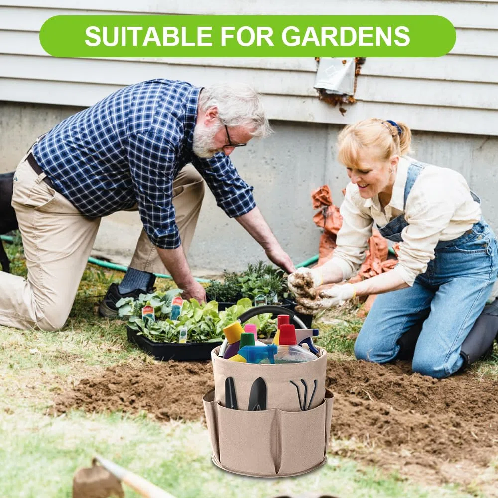 Putzmittel Organizer Tragbar 17 L,Reinigungstasche,SZMK Putzkorb Organizer Mit Griff,Putztasche Faltbar,Putzmittel Aufbewahrung,Behälter für Putzutensilien,Cleaning Caddy für Garten,Badezimmer