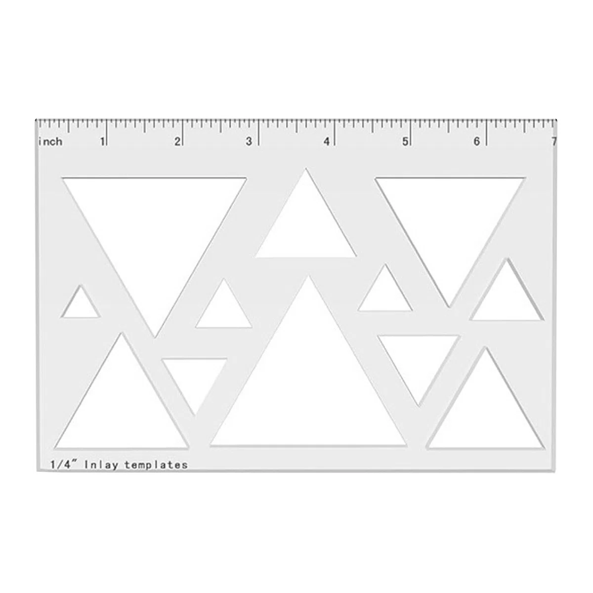 Dreiecks- oder Herz-Inlay-Vorlage in verschiedenen Größen, transparente Acryl-Schablone für Holzbearbeitungsbegeisterte und professionelle Inlay-Vorlage