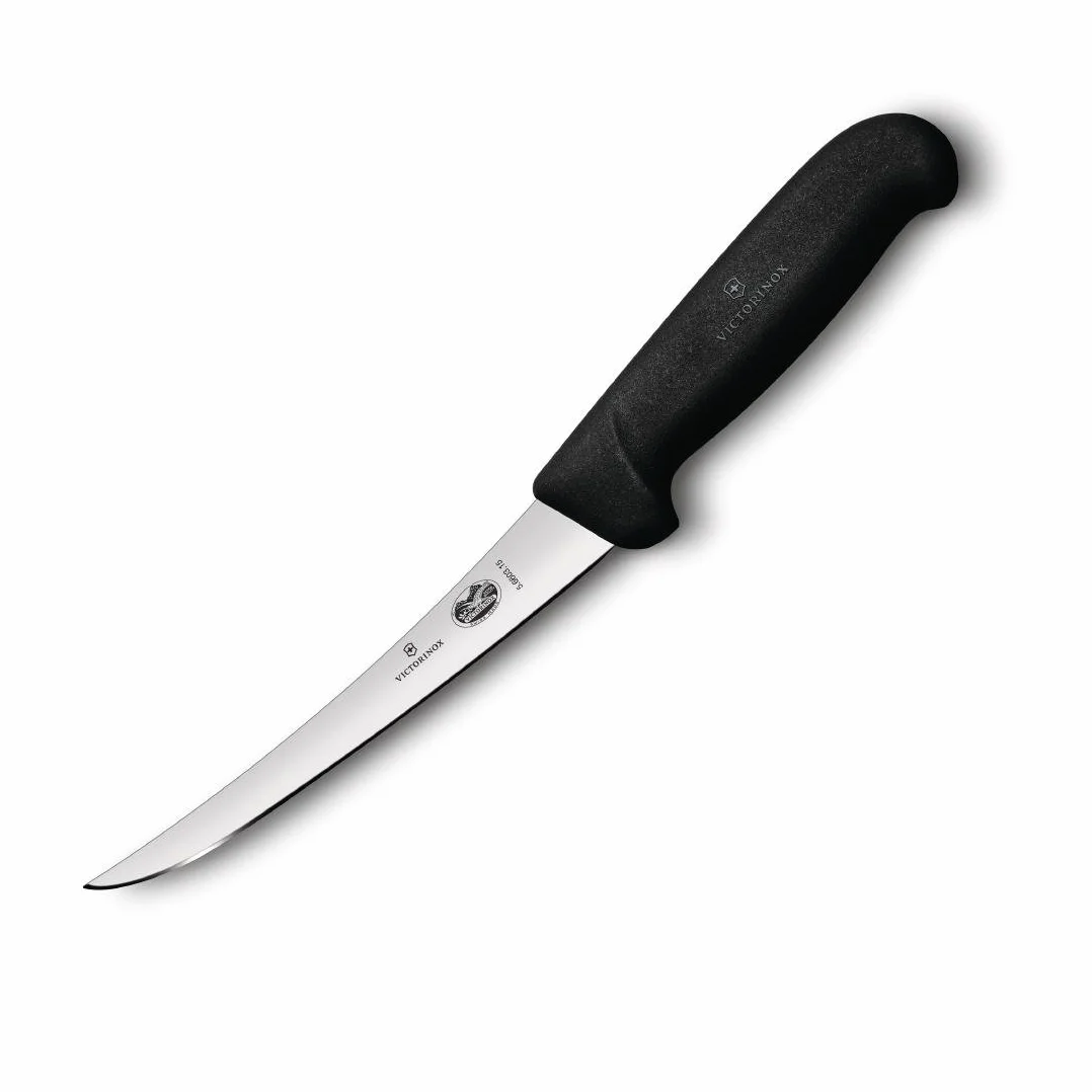 Victorinox Fibrox Kochmesser, Ausbeinmesser, Extra Scharfe Klinge, Rostfreier Stahl, Spülmaschinengeeignet, Swiss Made