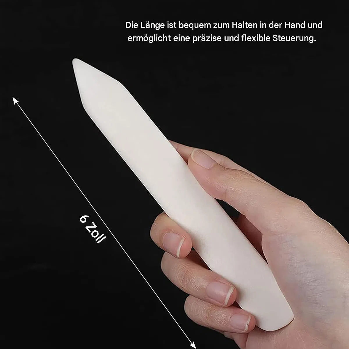 WUTA Falzbein Set, Falzbein für Papier, Falzbein Werkzeug für DIY, handgefertigtes Polieren, Buchbindefalzbein und Papierbasteln(A+B 2 Stück)