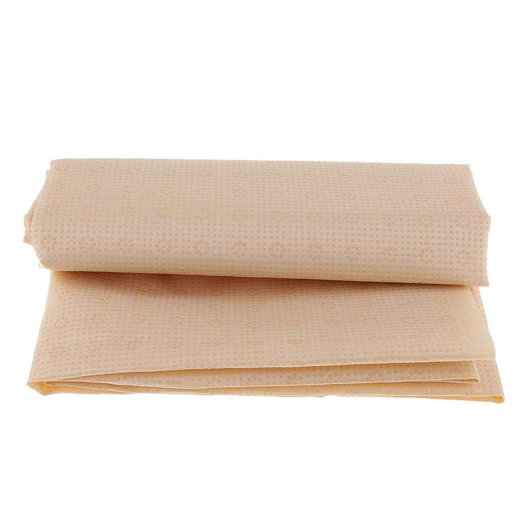 P Prettyia Gumminoppenstoff Rutschfester Stoff, 1x1,5m Anti-Rutsch Gewebe Anti-Slip Rutschfester Stoffe - Beige