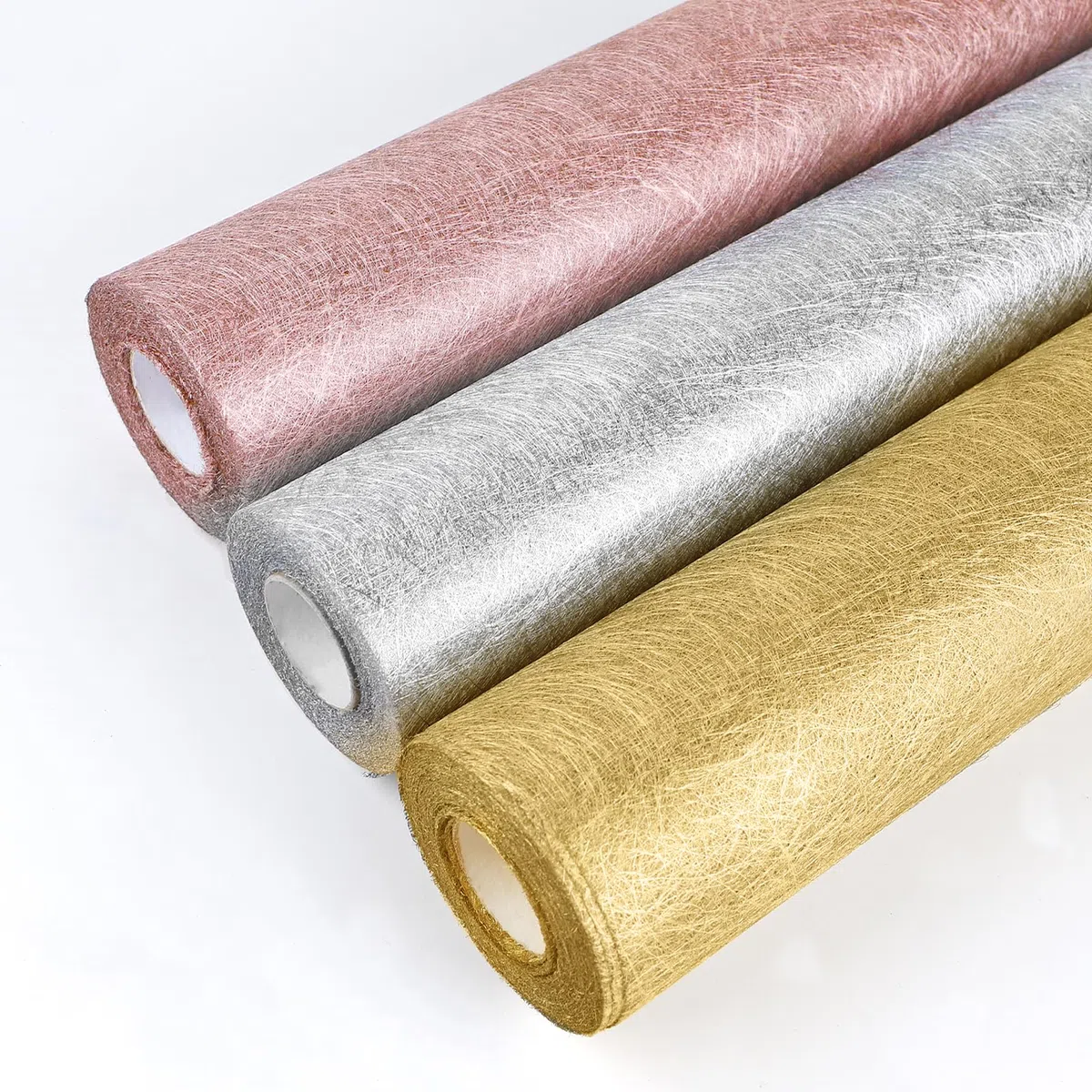 SWAWIS Vlies Tischläufer Gold 30cmx20M - Geburtstag, Weihnachten, Hochzeit, Valentinstag, Taufe & Festliche Dekoration