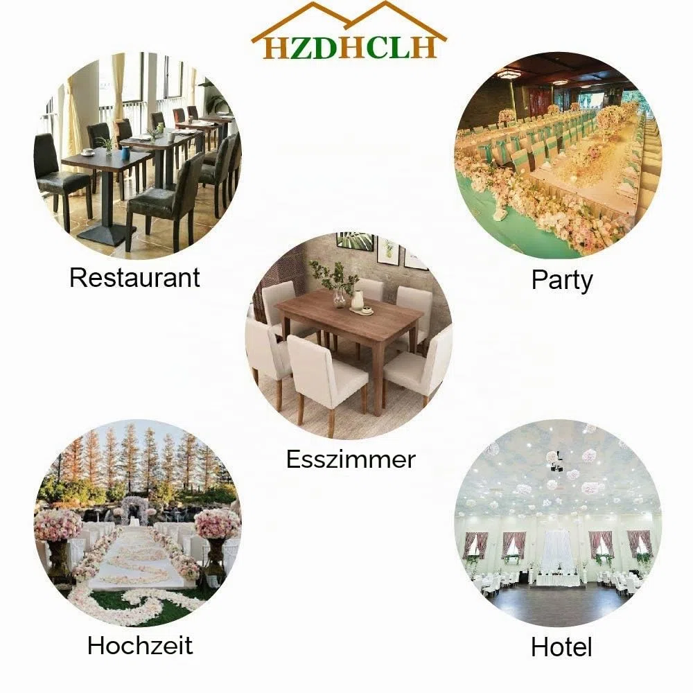 HZDHCLH Stuhlhussen 6er Set Stuhlbezüge Stretch abnehmbar, waschbar, Esszimmerstuhl-Schutzsitz für Hotel Restaurant Küche Hochzeitsfeier（Off-White/Linienmuster/6 Stück