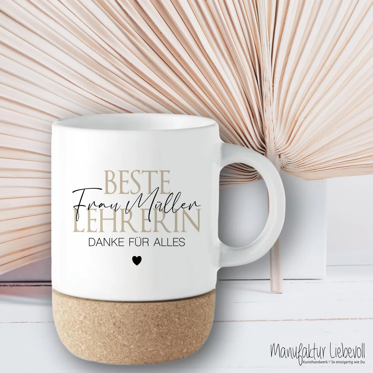 Manufaktur Liebevoll I Beste Lehrerin Tasse personalisiert, Lieblingslehrerin mit Namen, Namenstasse Lehrerin Geschenk Abschied Schule, Abschiedsgeschenk Dankeschön Tasse (Lehrerin)