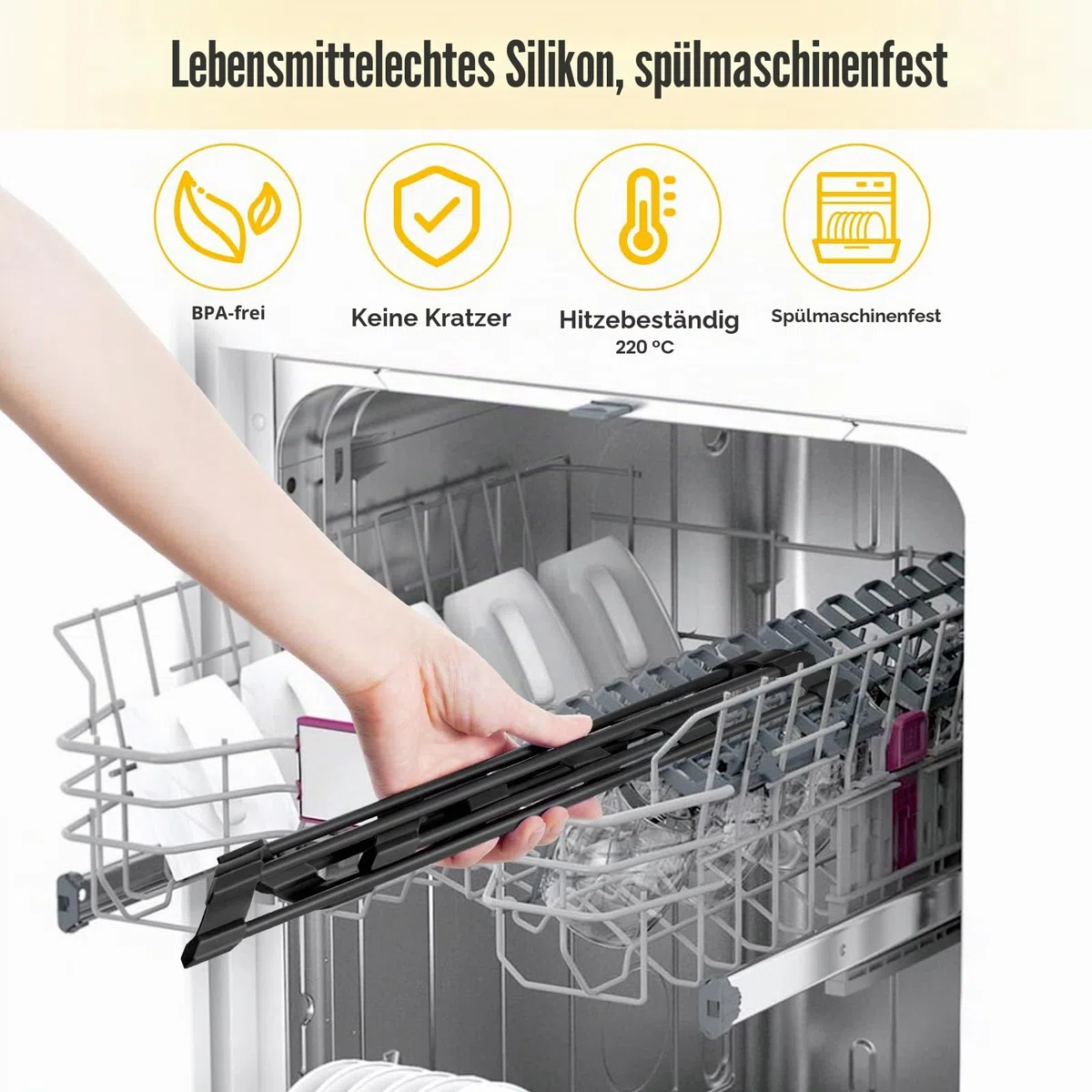 Tomorotec Kleines dreieckiges aufrollbares Abtropfgestell mit Silikonbeschichtung, Edelstahlrahmen für Spülbeckenecken, Mehrzweck-Abtropfgestell für die Küche und Organizer für platzsparende