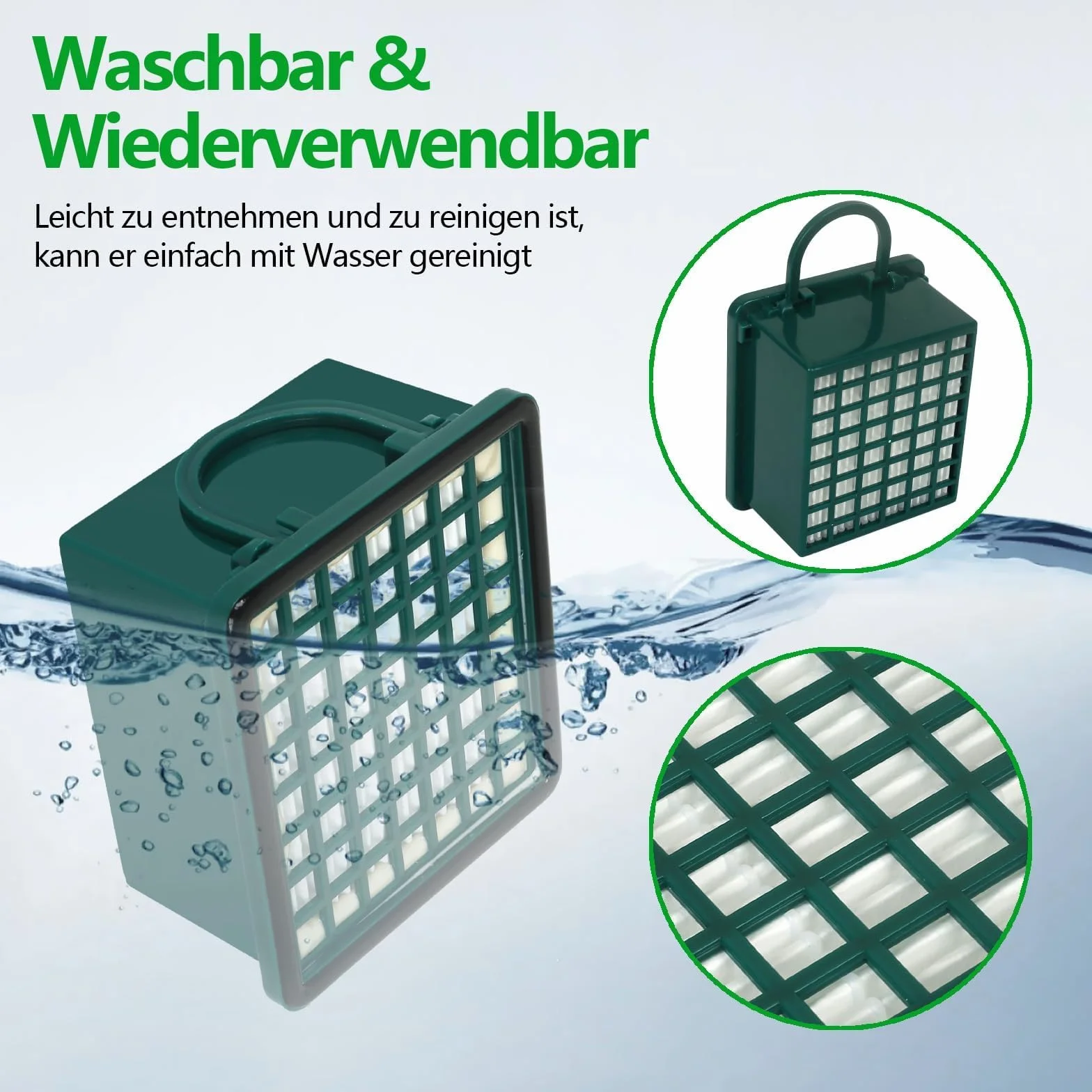 10 Staubsaugerbeutel geeignet für Vorwerk Kobold 130 131 131SC mit 1 HEPA filter und 2 Motorfilter