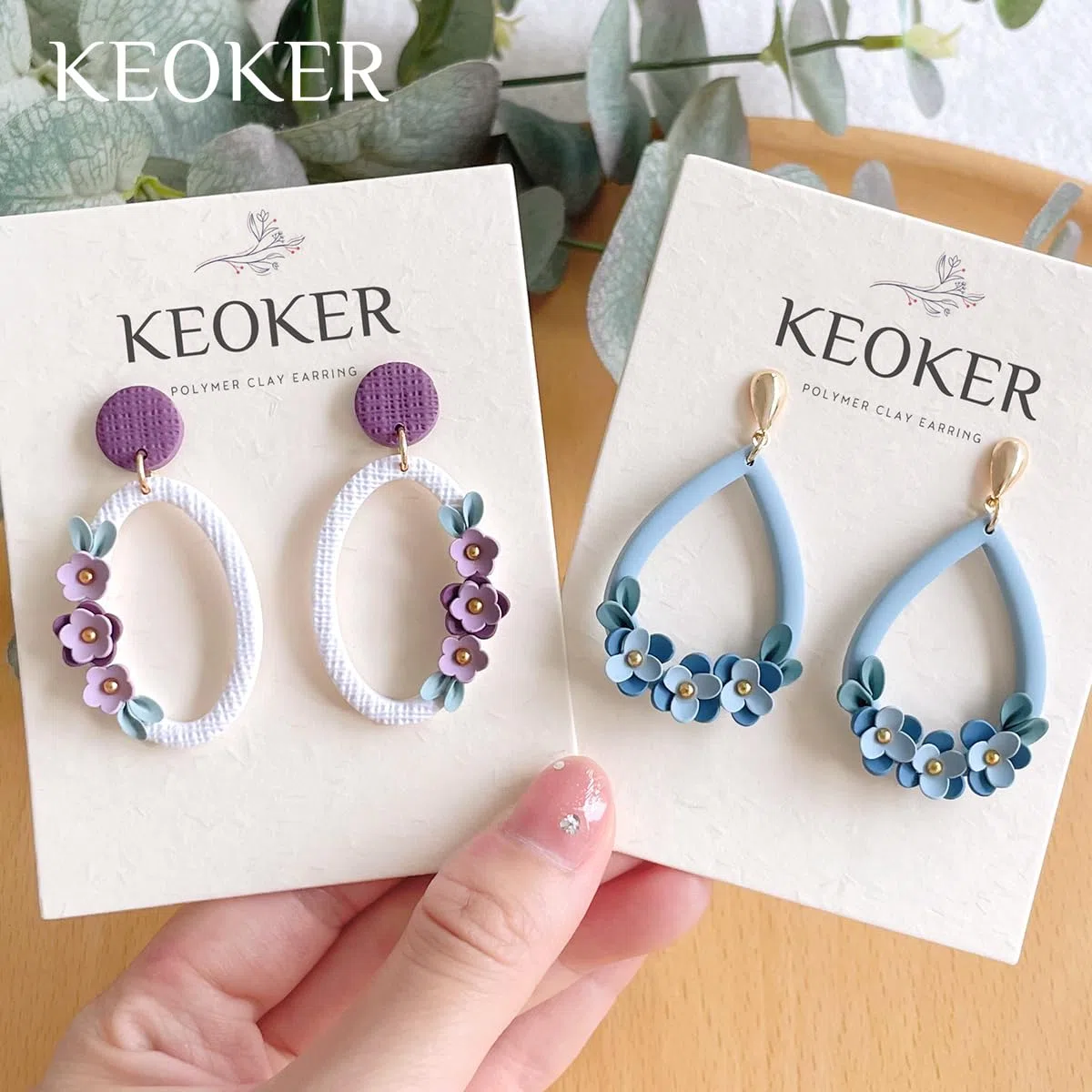 Keoker Konzentrische Kreis-Tonschneider für Polymer-Ton-Schmuck, 12 Formen, organische Polymer-Tonschneider für Ohrringe
