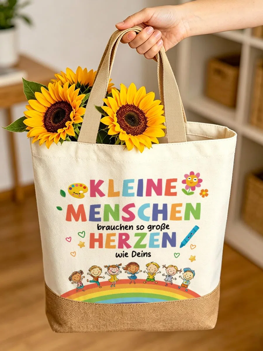 Beste Erzieherin Geschenk Abschied,Abschiedsgeschenk Erzieherin Kindergarten, Dankeschön Geschenke für Lehrerin Baumwolltasche, Kinder Abschiedsgeschenk Kita, Erzieher Geschenk zum Abschied
