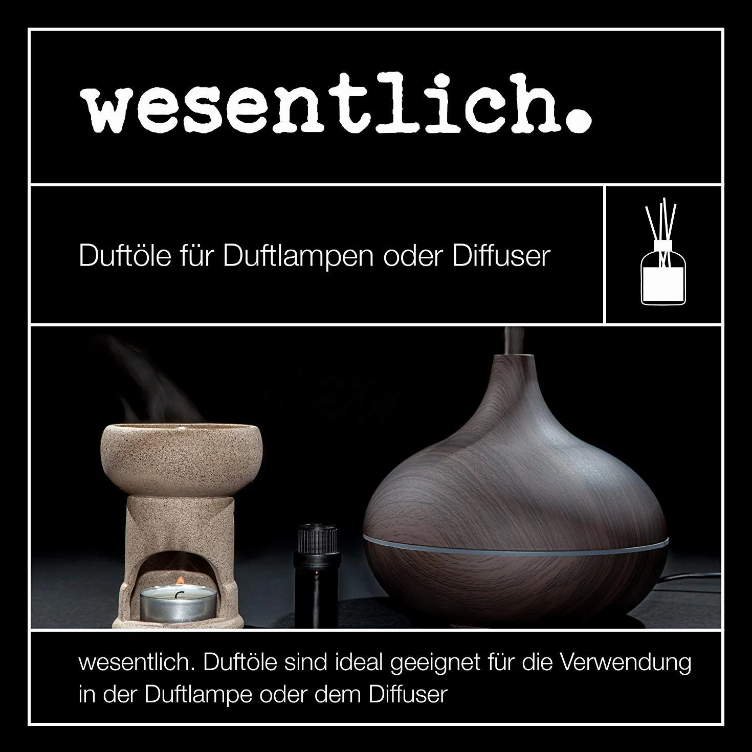 wesentlich. Duftöl Flieder 50ml - feiner Duft für Diffuser und Lampe - als Raumduft oder zur Kerzenherstellung - pure Premium Öle aus Deutschland