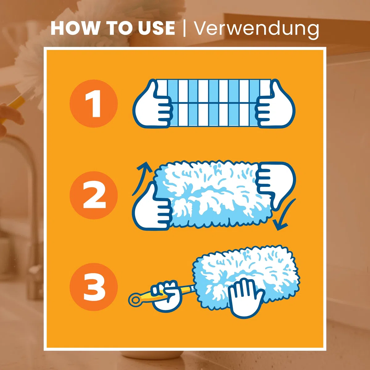 30er XXL Staubmagnet Nachfüllpack Tücher Set für Swiffer Duster I Staubwedel Starterset Kit inkl. Stab & Griff I Staub Wischer Ersatztücher, Refill Staubtücher für Haushalt & Auto